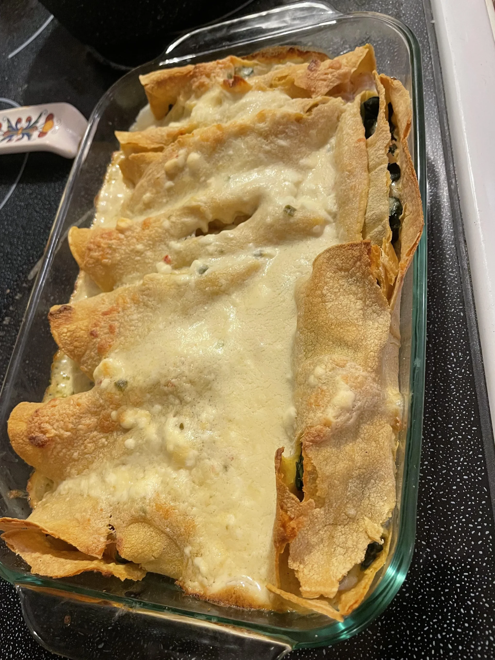 Spinach White Bean Enchilada