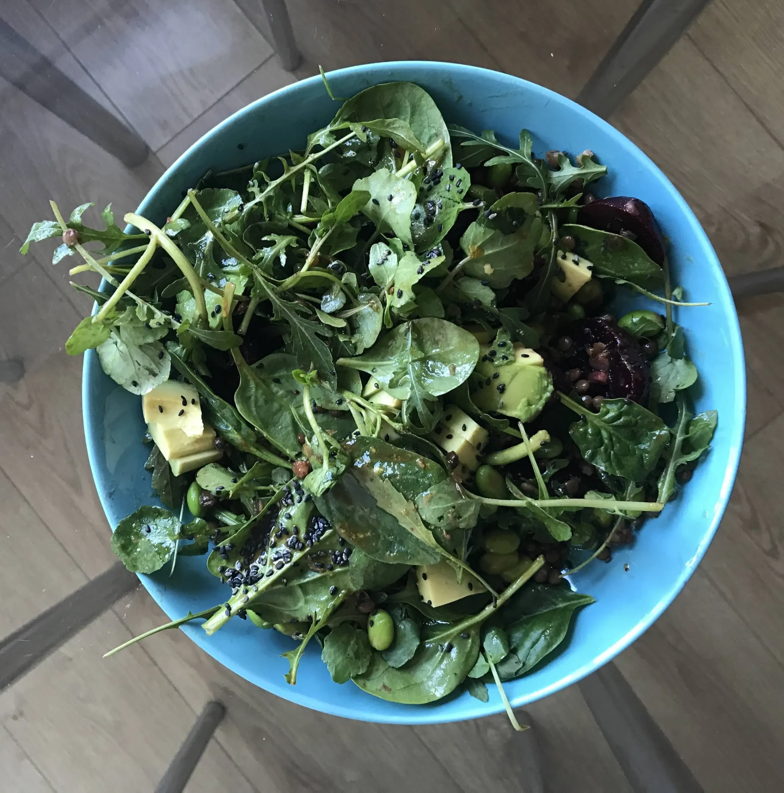 Spinach and Watercress Salad with Lime Vinaigrette