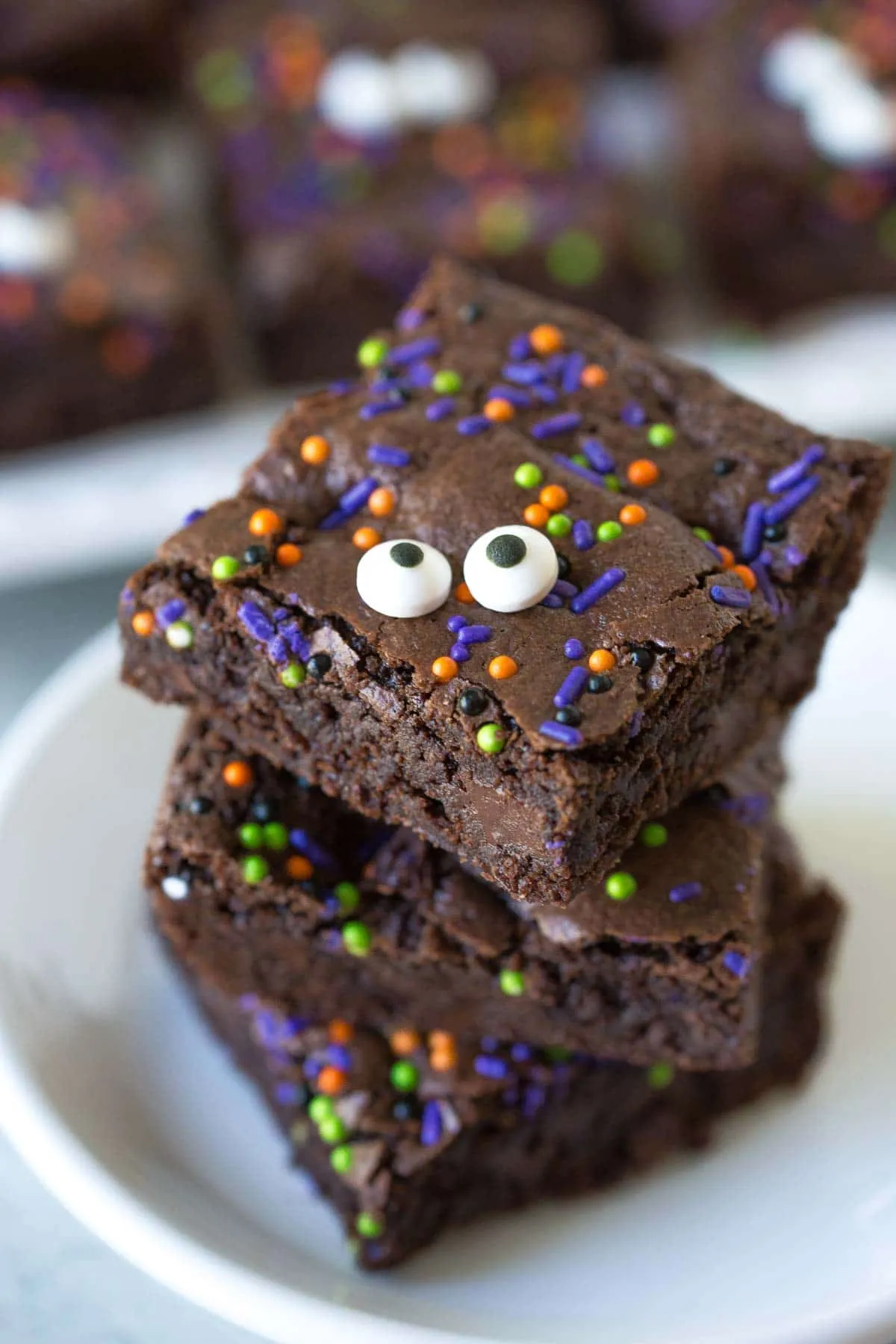 Spooky Eyeball Fudge Brownies