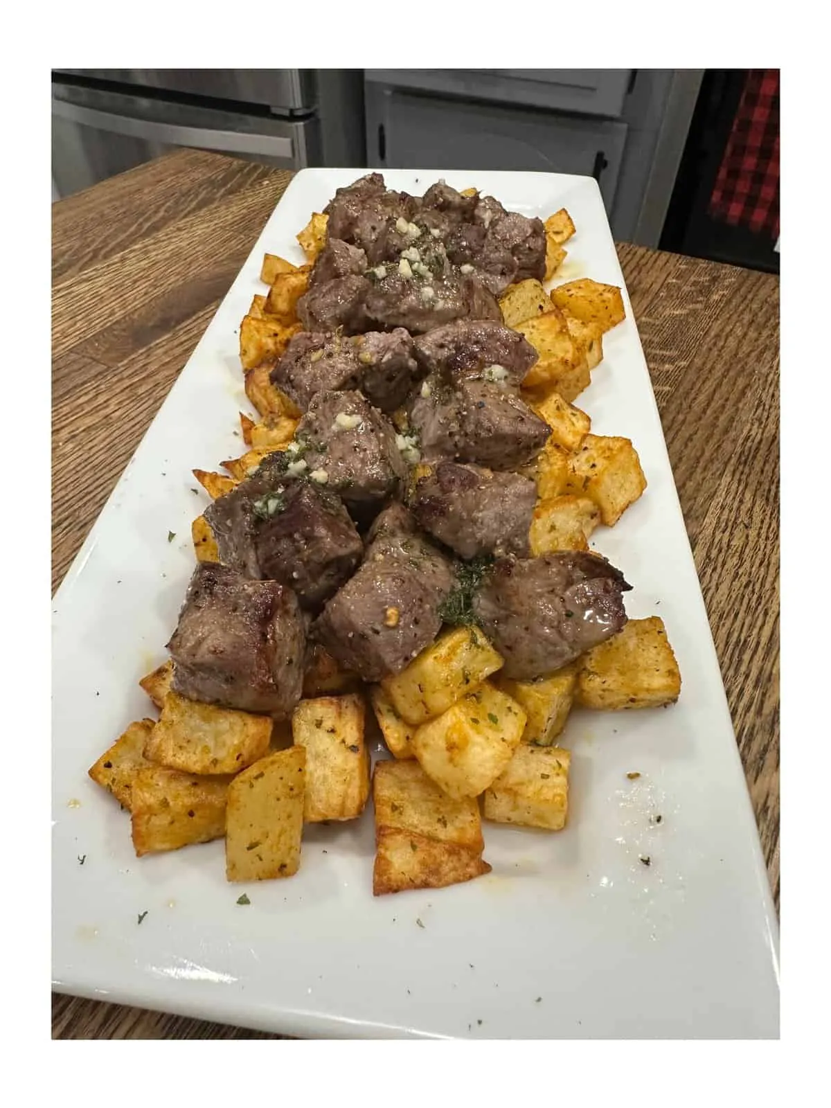 Steak Bites and Potatoes Air Fryer