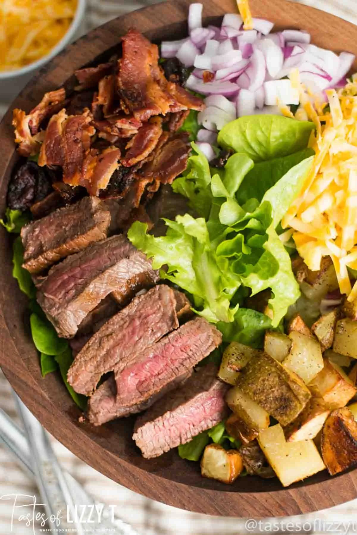 Steak and Potato Salad Fleishers