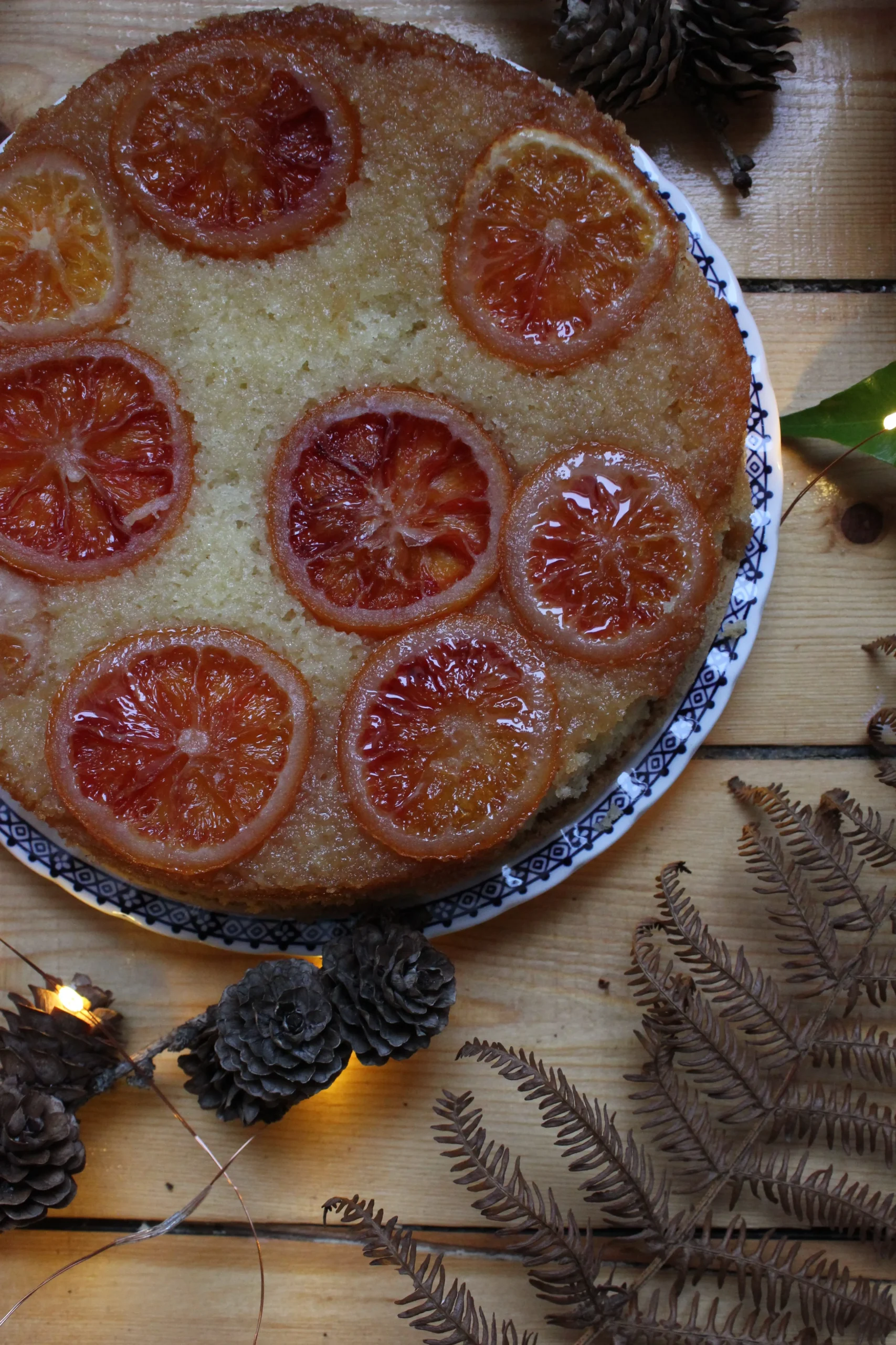 Sticky Orange and Vanilla Upside Down Cake