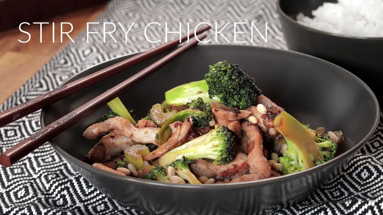 Stir Fried Chicken with Pine Nuts
