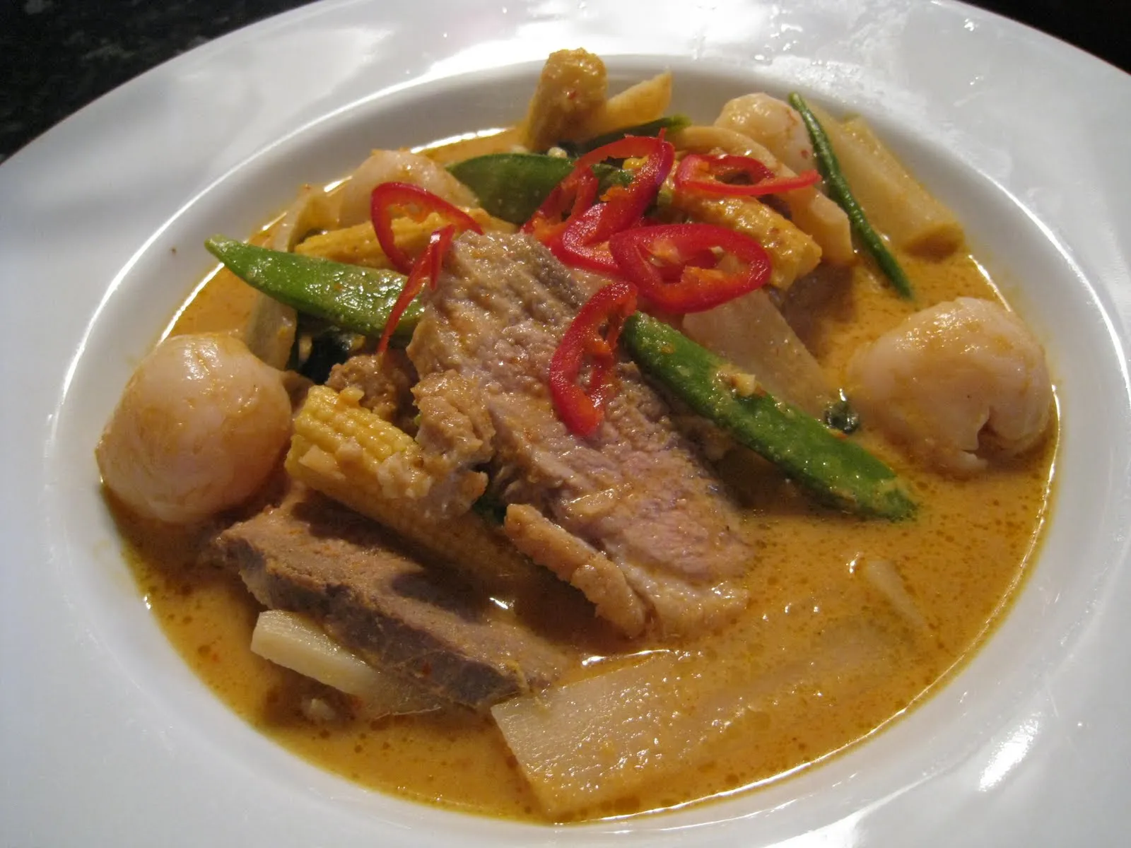 Stir Fried Duck and Lychees