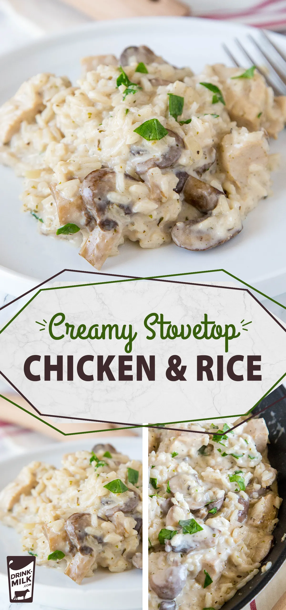 Stovetop Creamy Chicken and Rice