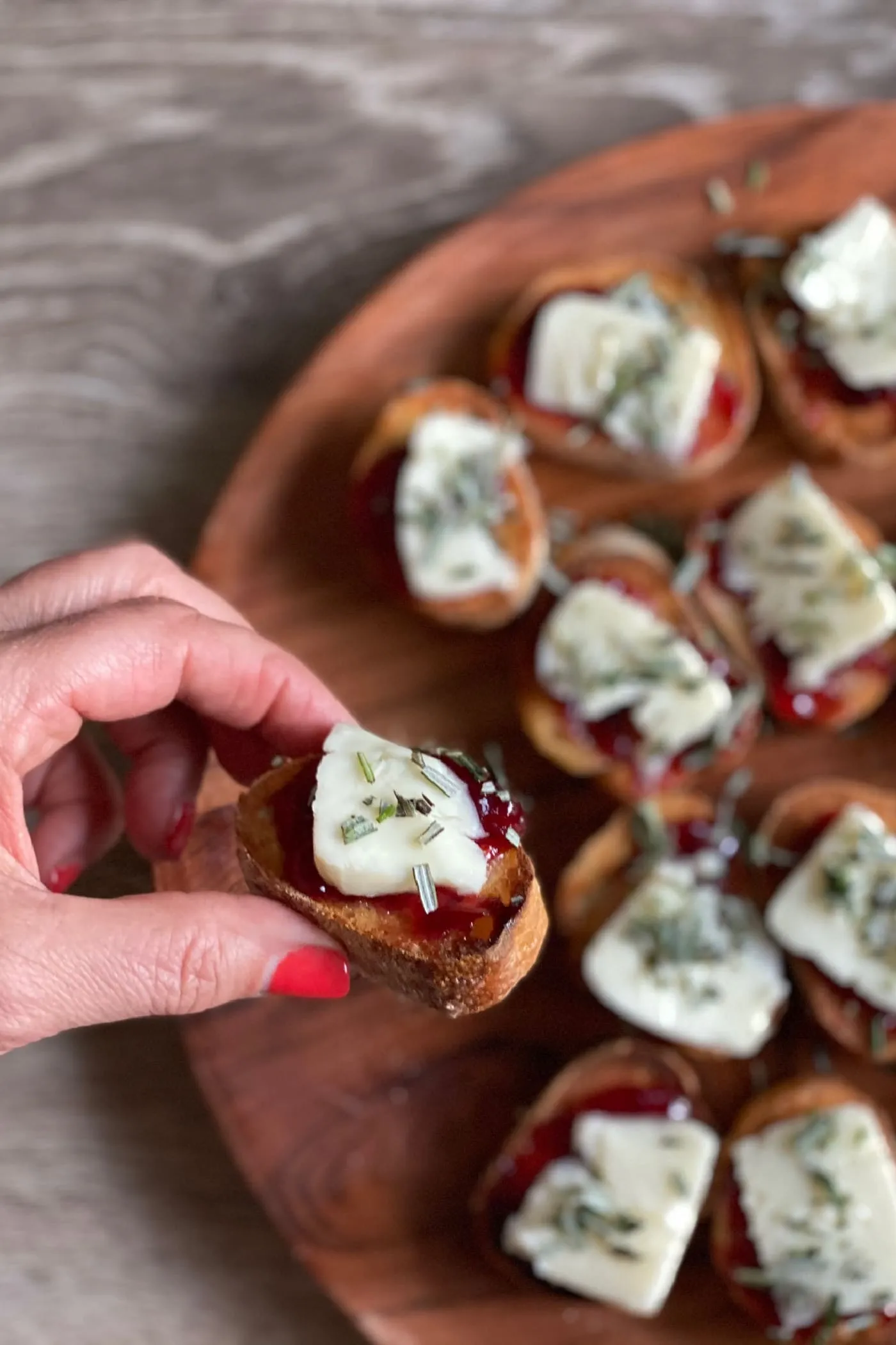 Strawberry Brie Crostini Appetizer