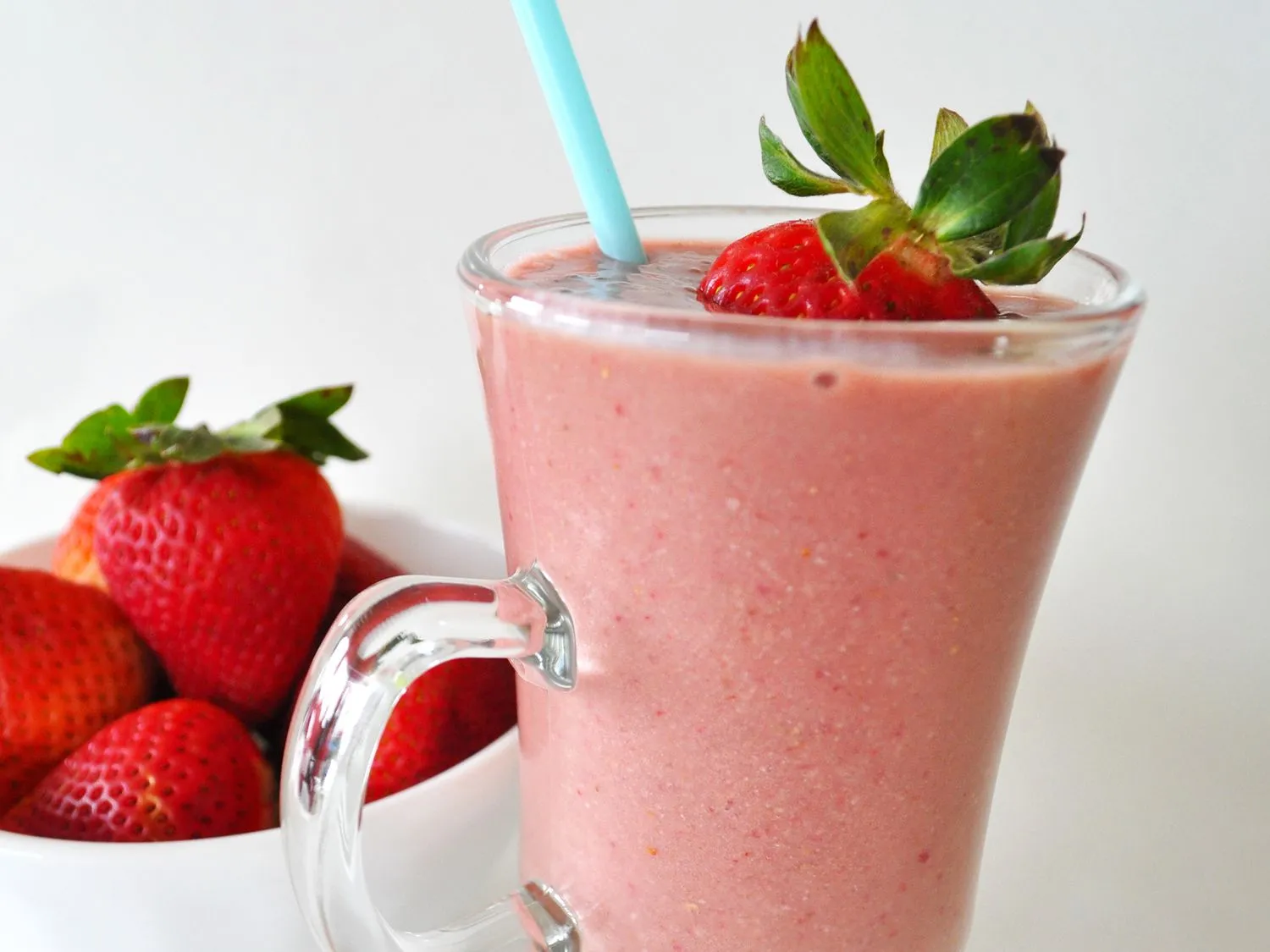 Strawberry Key Lime Banana Protein Smoothie
