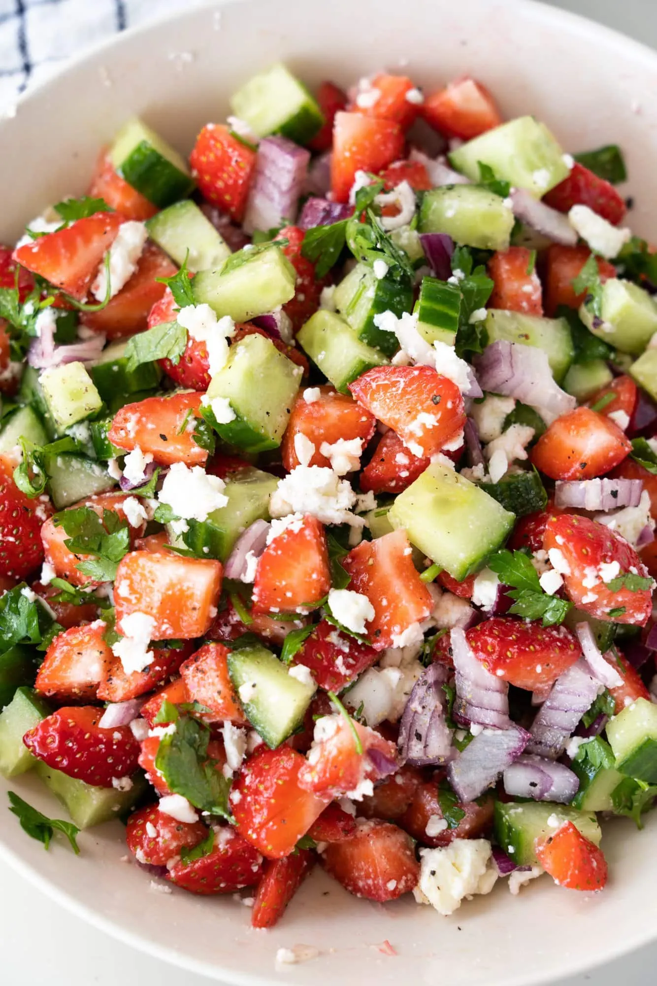 Strawberry and Cucumber Salad