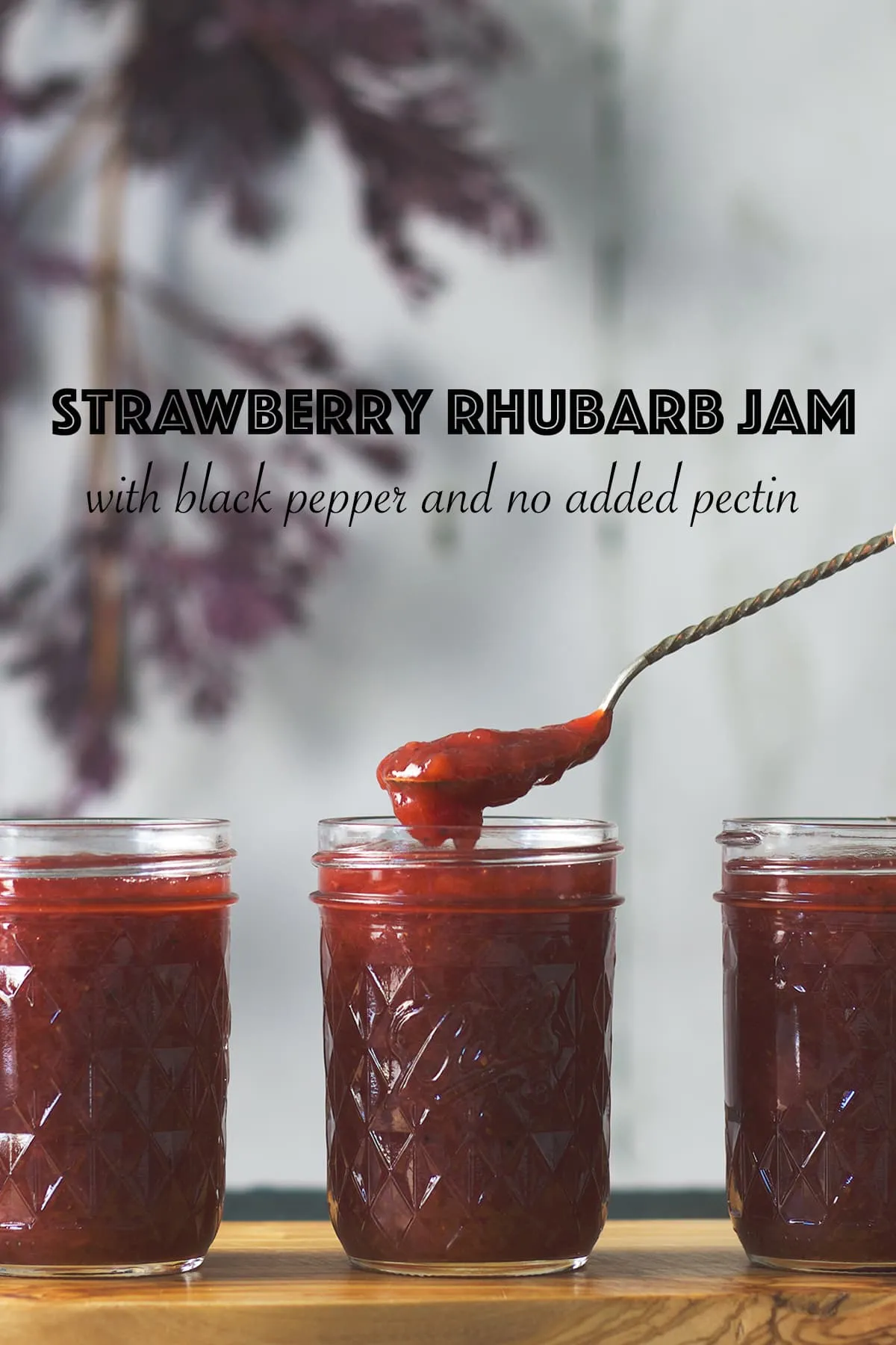 Strawberry and Rhubarb Jam No Pectin