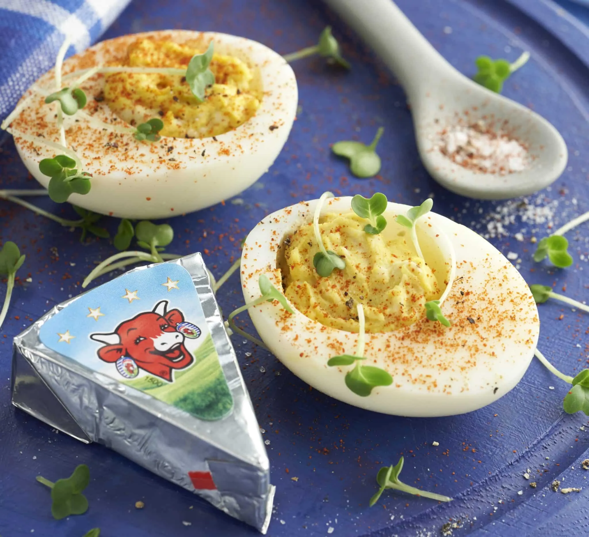 Stuffed Eggs Baked in Cheese Sauce