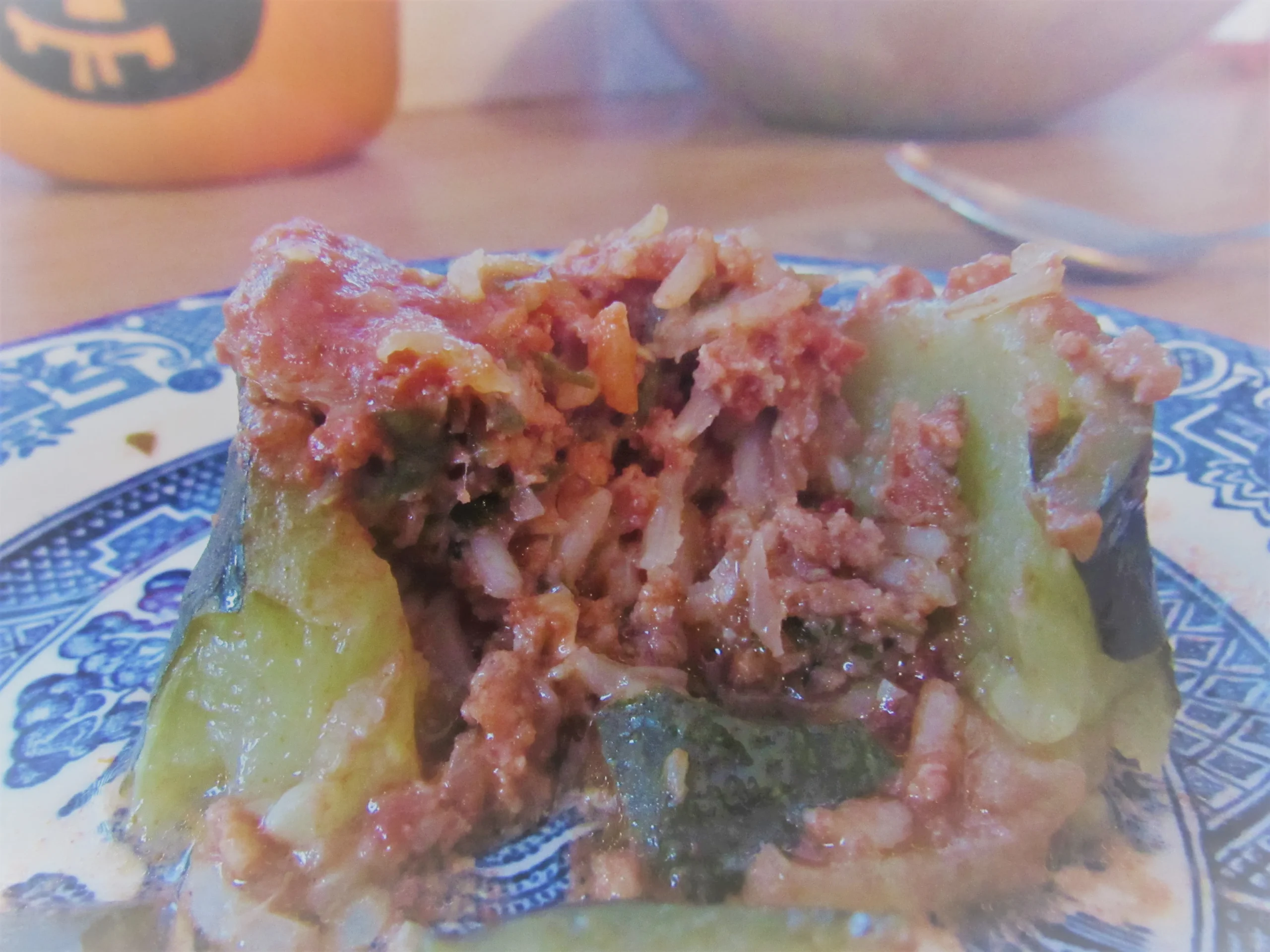 Stuffed Lamb with Courgette Salad