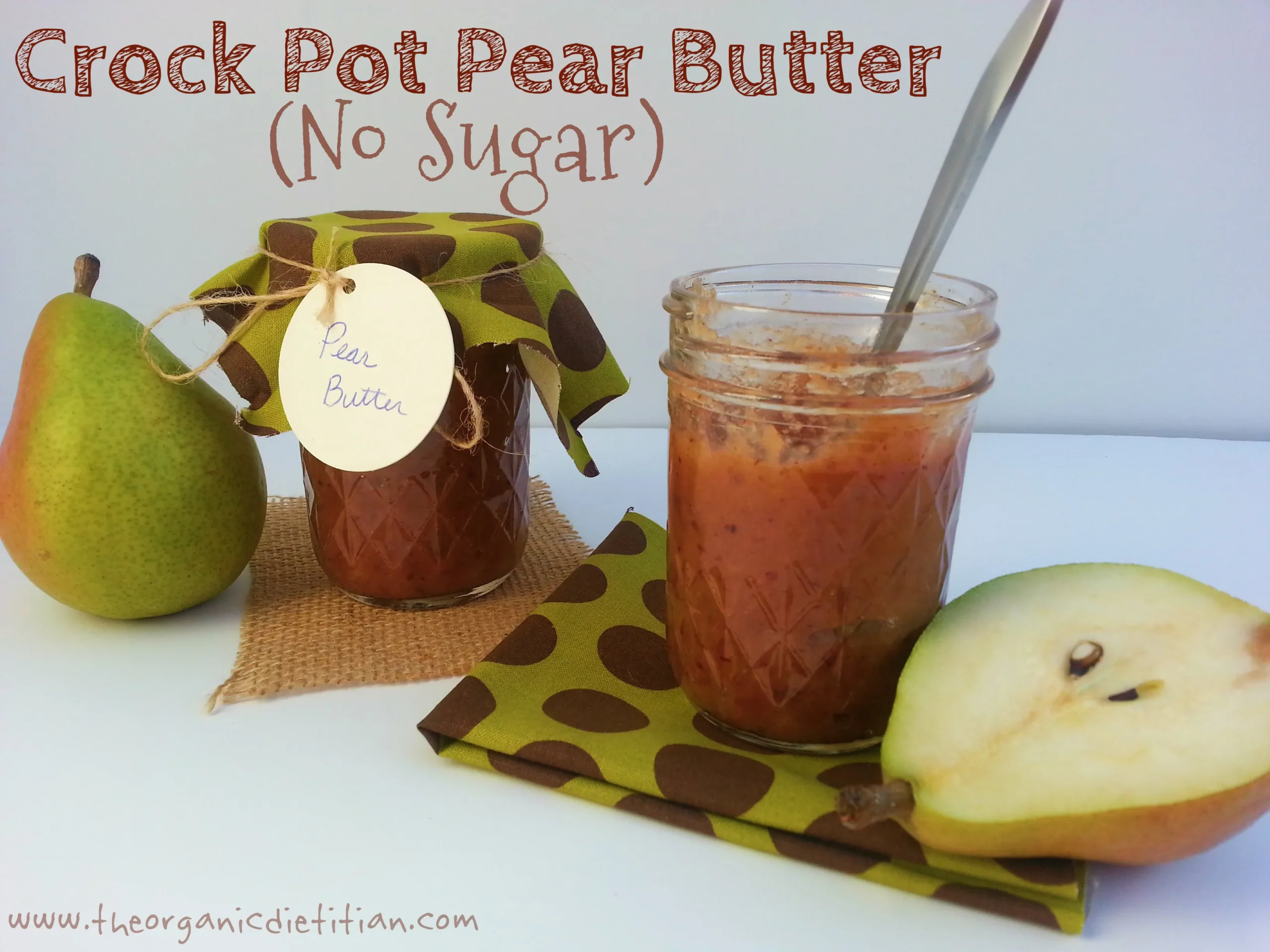 Sugar Free Pear Butter