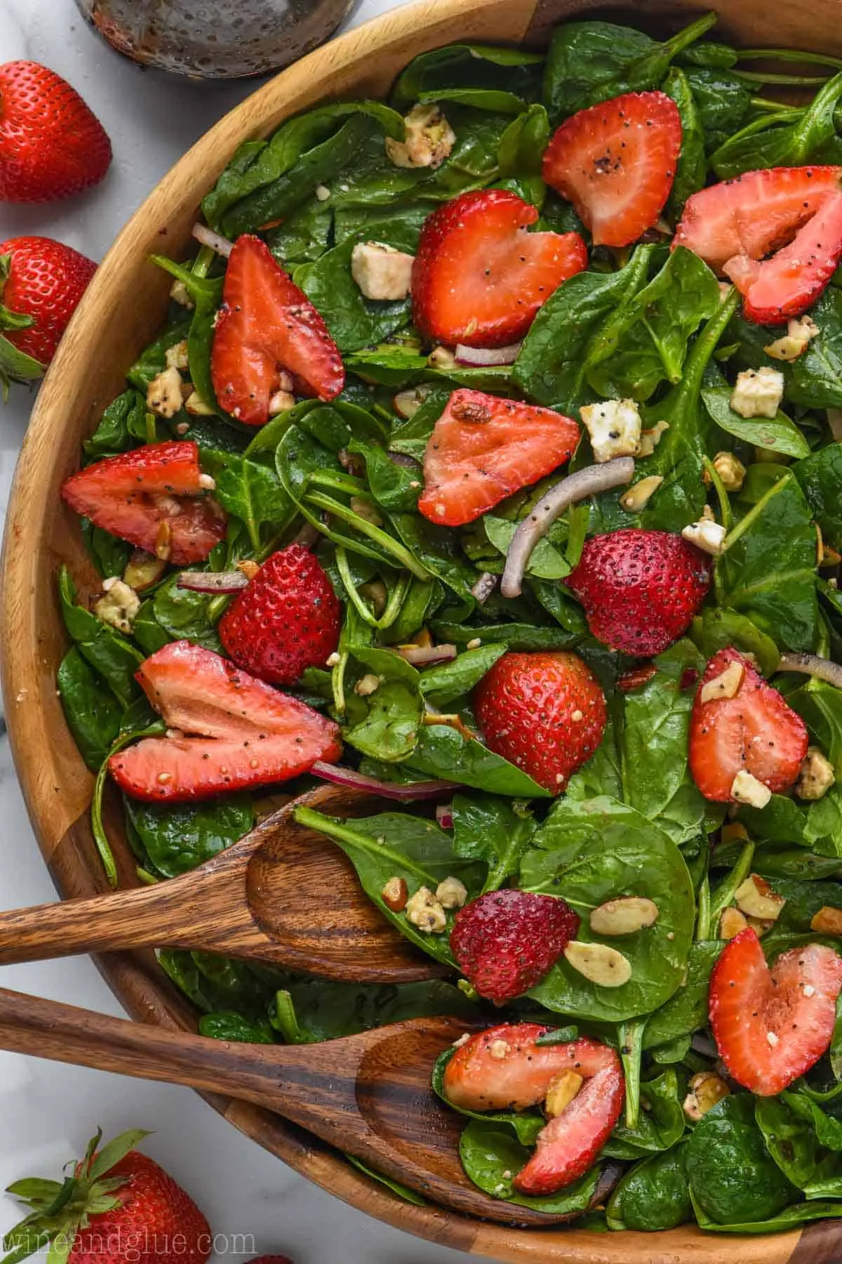 Sugar Free Spinach Strawberry Salad