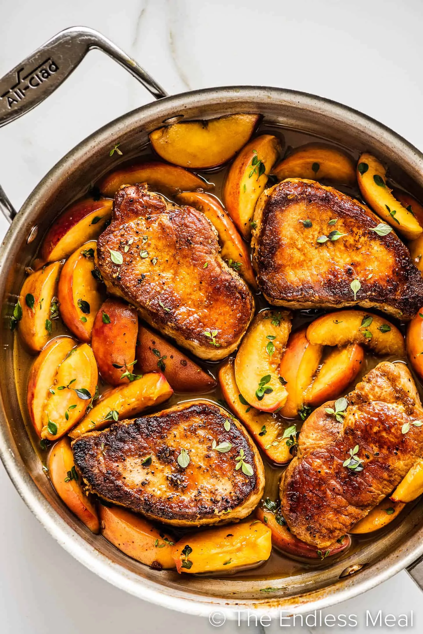 Summer Peach Pork Chops