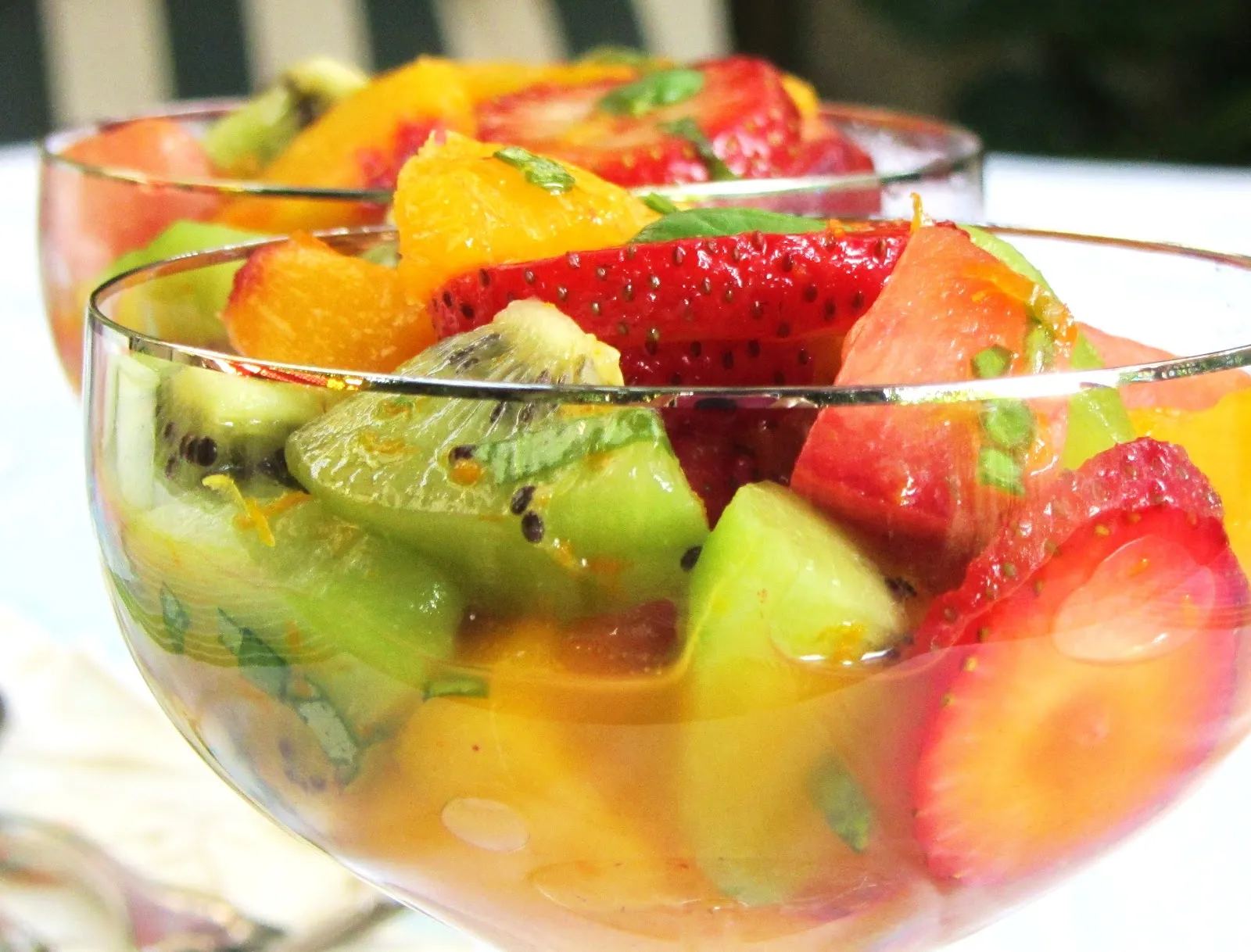 Summer Salad with Orange Basil Dressing