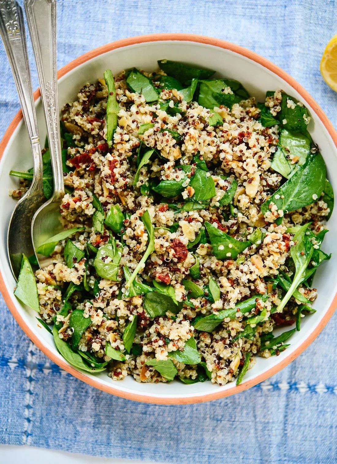 Sunshine Bowl Quinoa Egg Spinach Salad