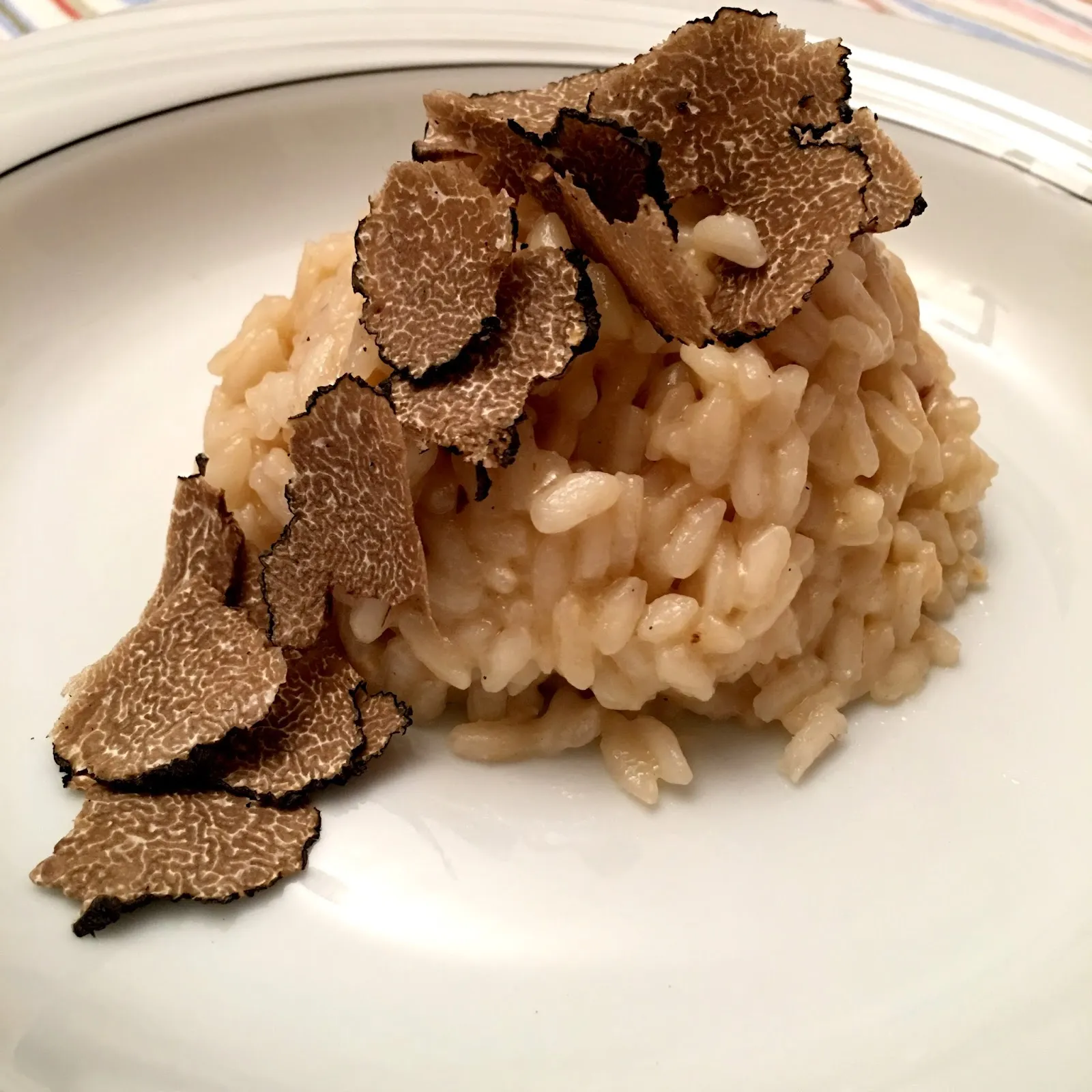 Sweet Corn Black Trumpet and Truffle Risotto