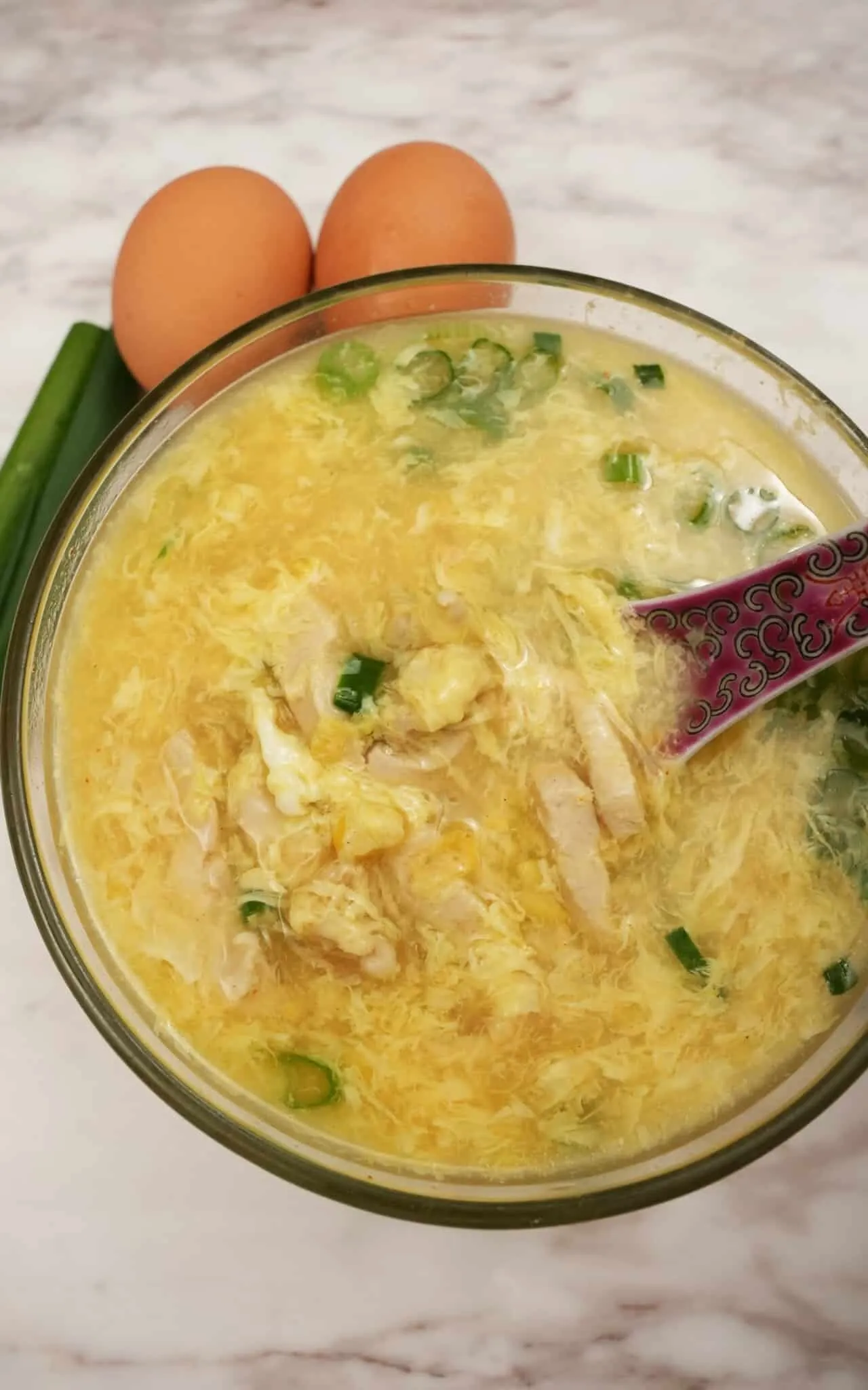 Sweet Corn Egg Drop Soup