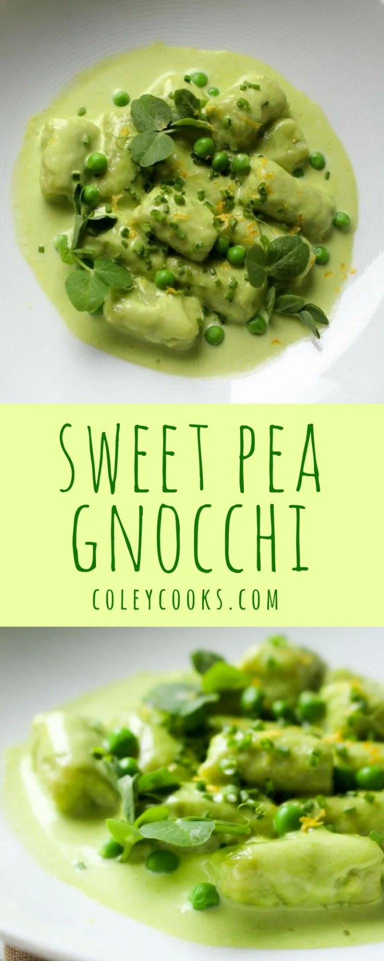 Sweet Pea Gnocchi Tarragon Pea Cream