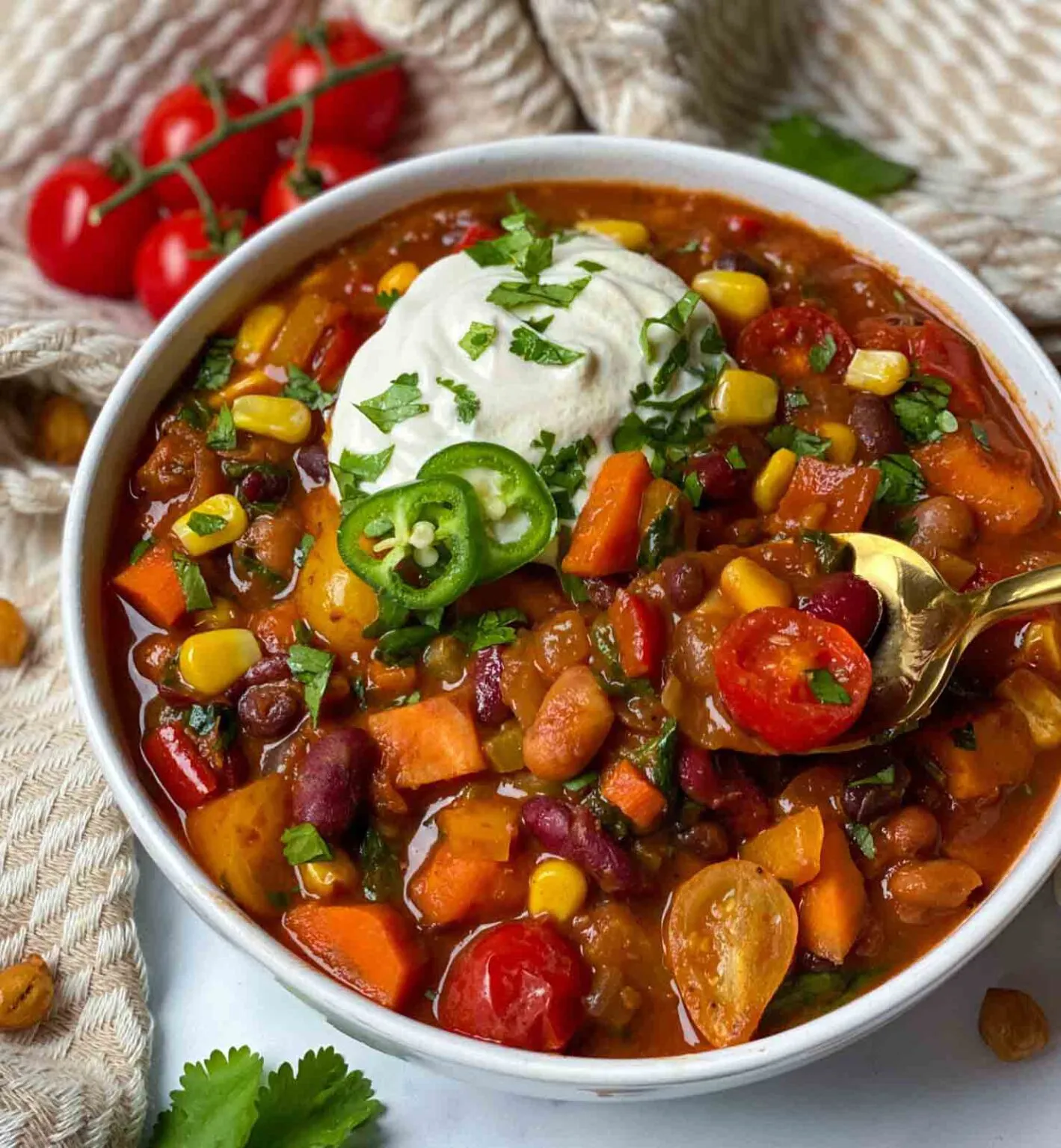 Sweet Potato Bean Chili (Vegan, Gluten-Free)