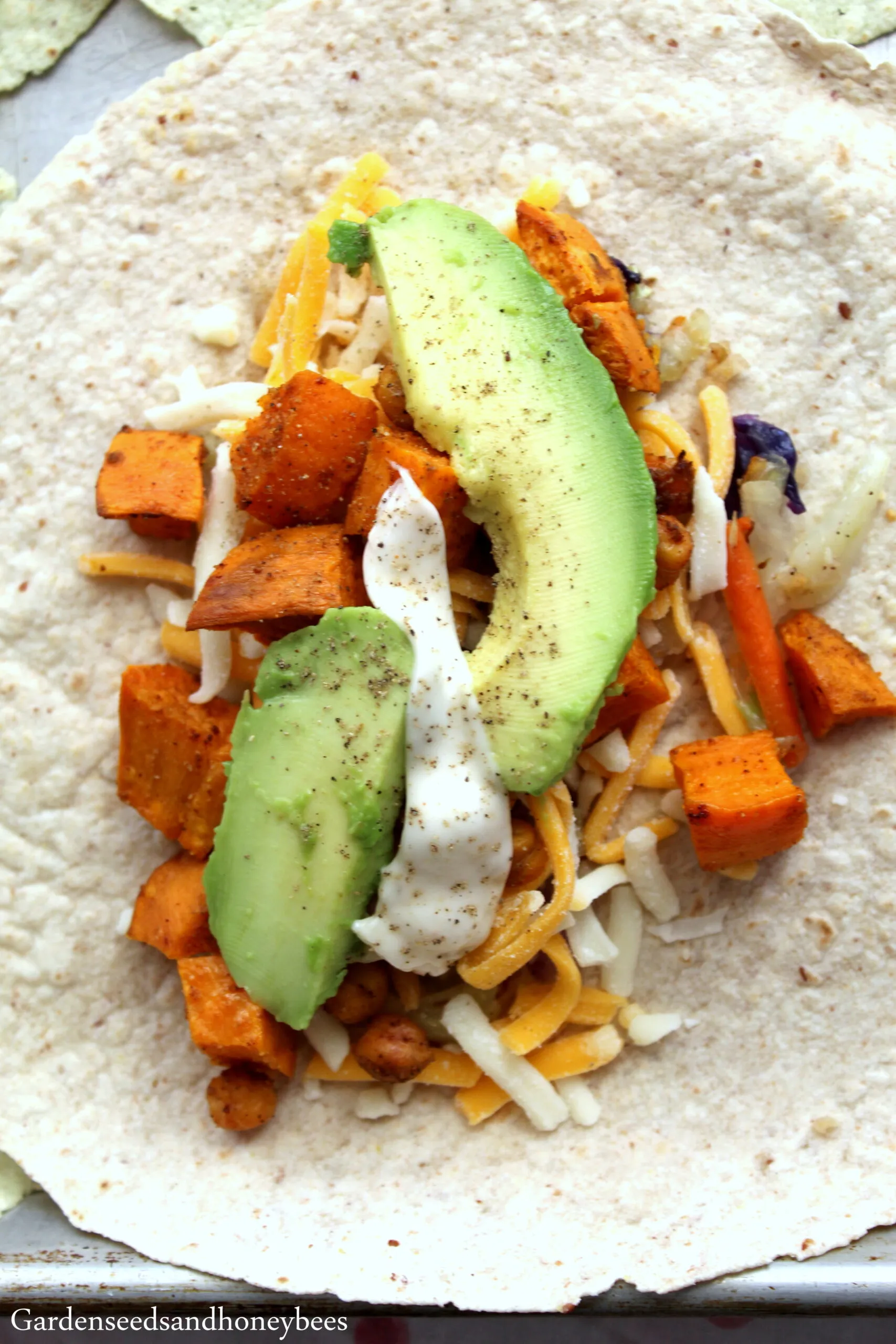 Sweet Potato Naan Wraps