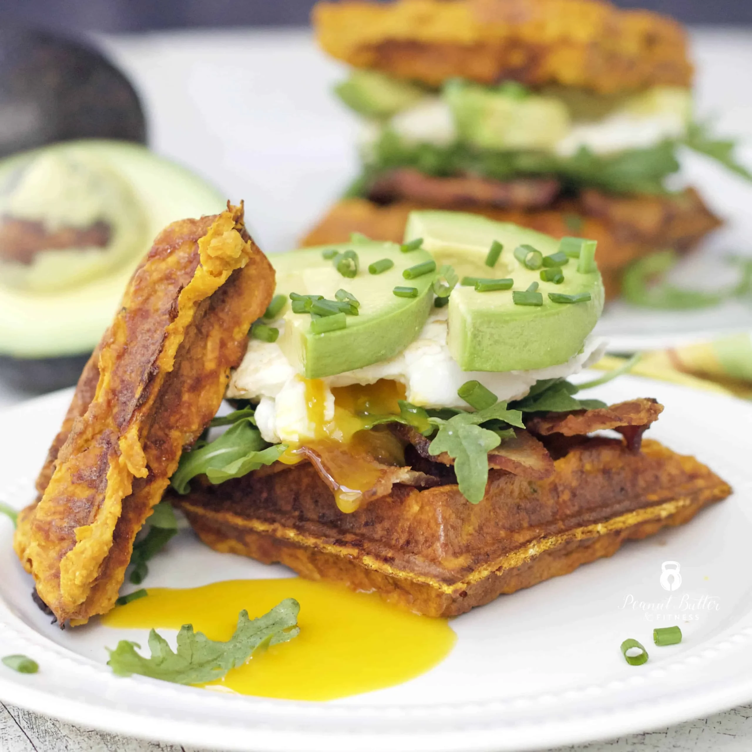 Sweet Potato Waffle Crust for Sandwiches (Paleo)