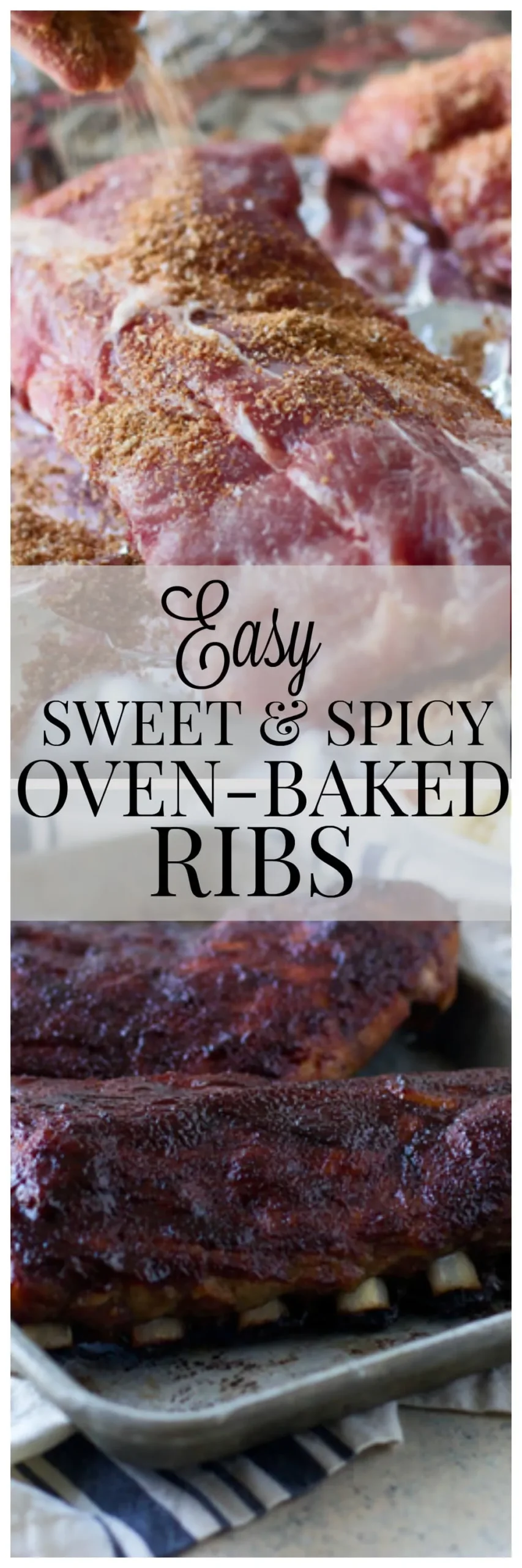 Sweet and Spicy Oven Baked Ribs
