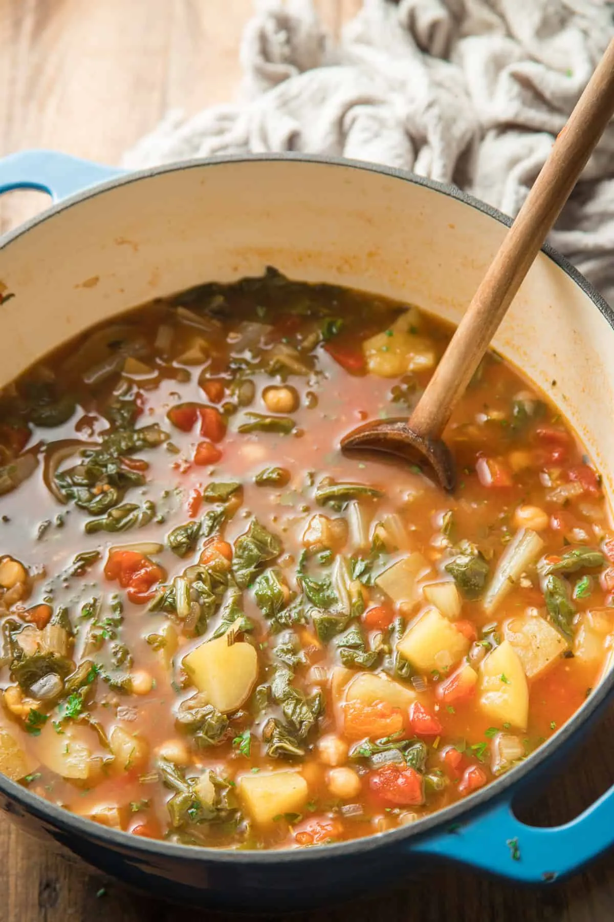 Swiss Chard and Farro Soup