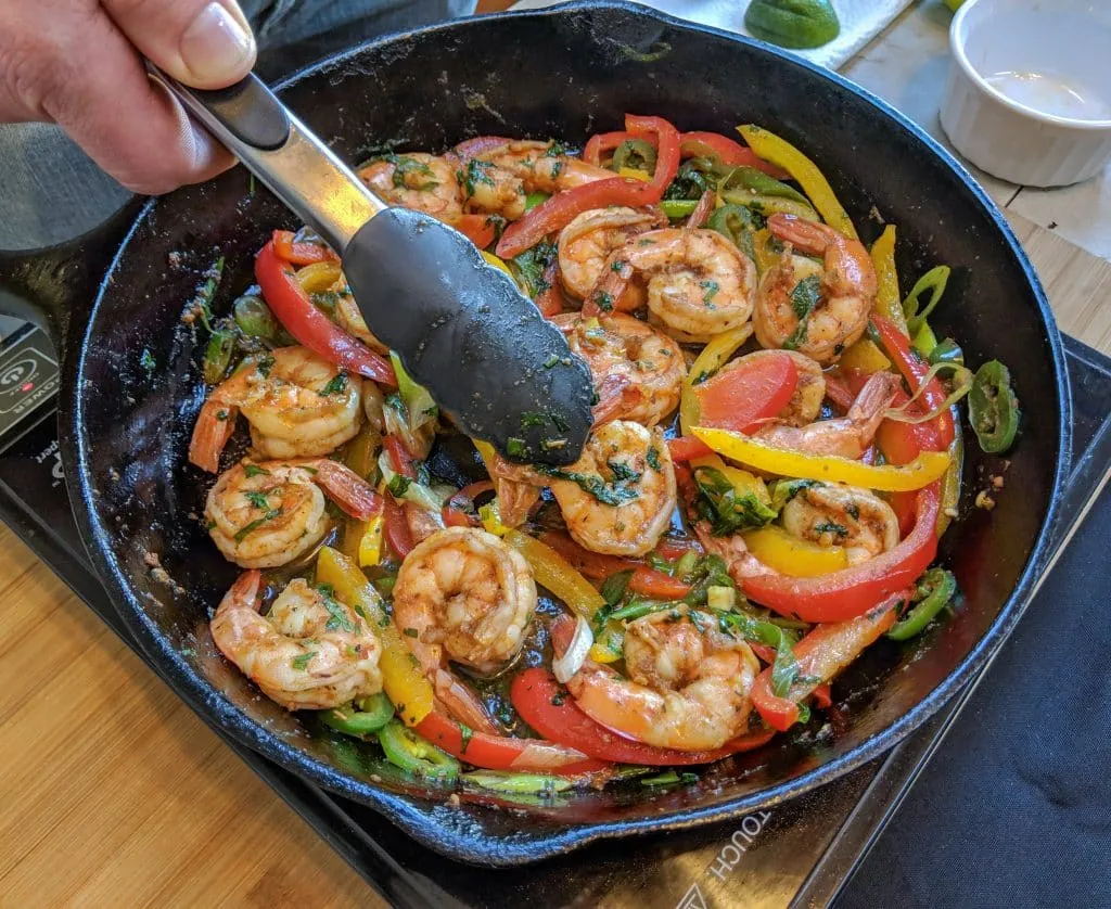 Tequila Lime Shrimp Fajitas Bowl