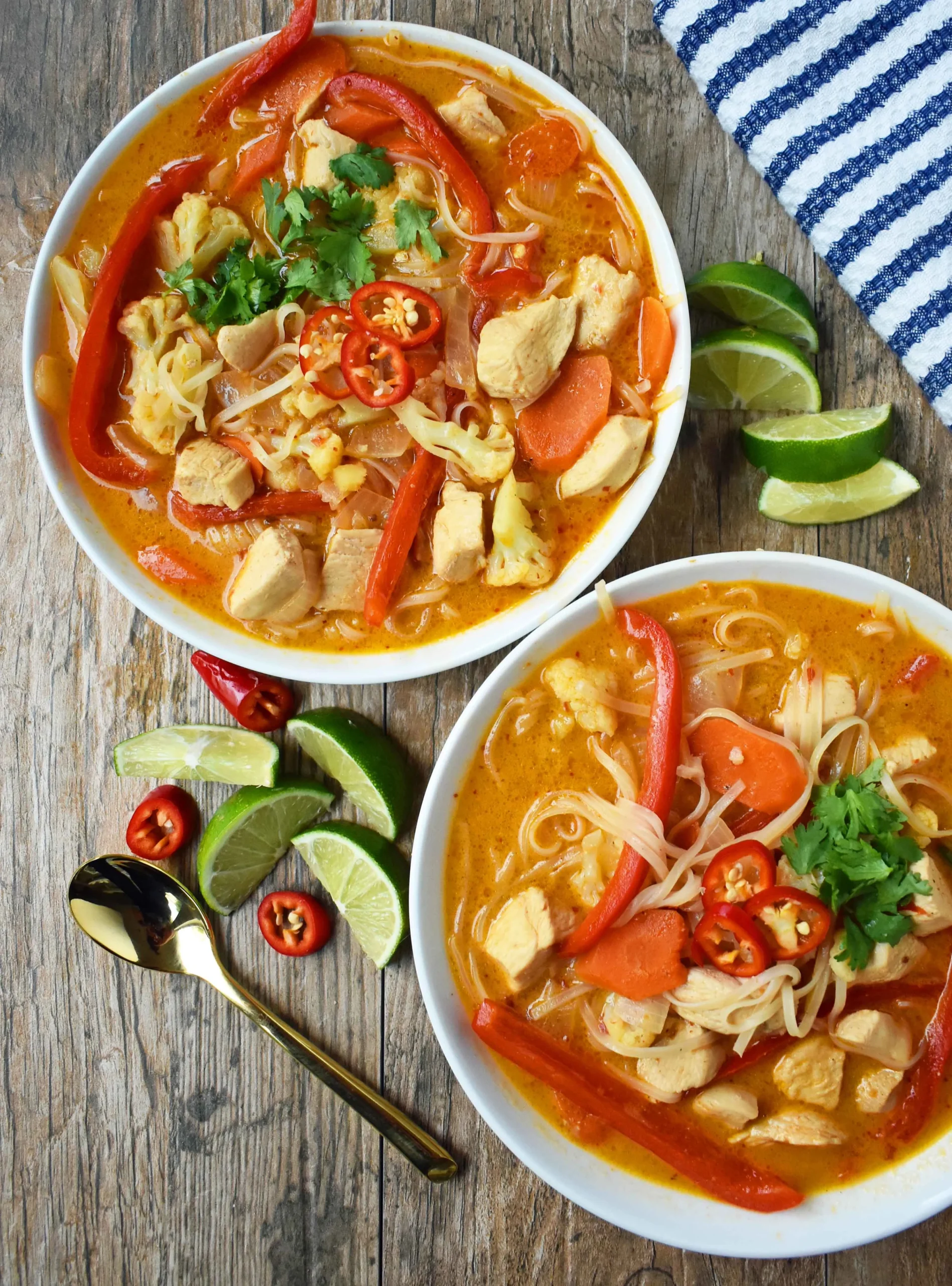 Thai Chicken Soup with Noodles
