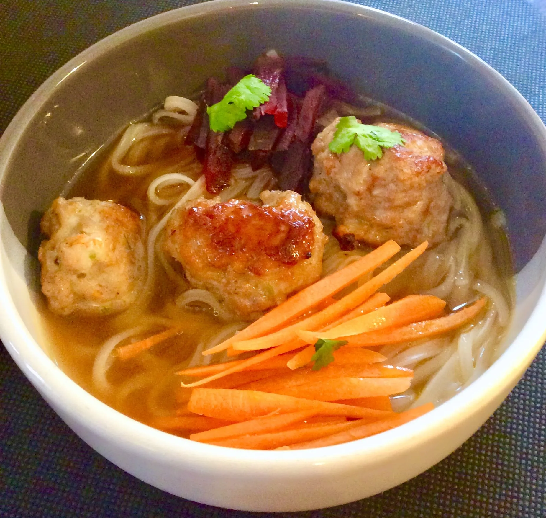 Thai Pork Dumpling Soup