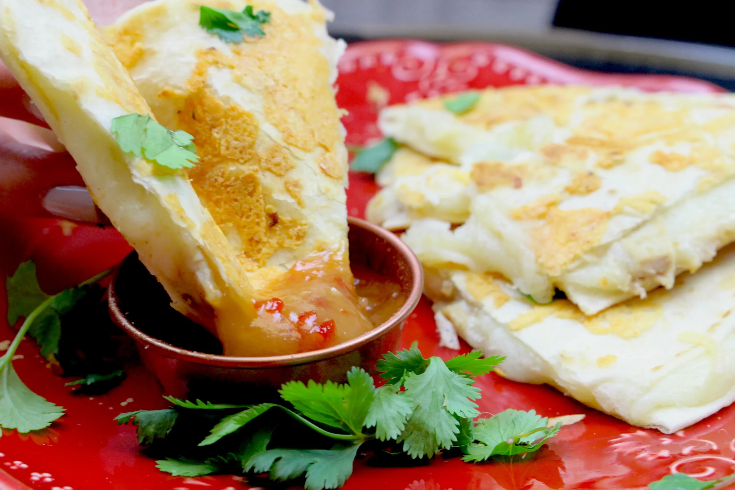 Thai Quesadillas with Grilled Chicken