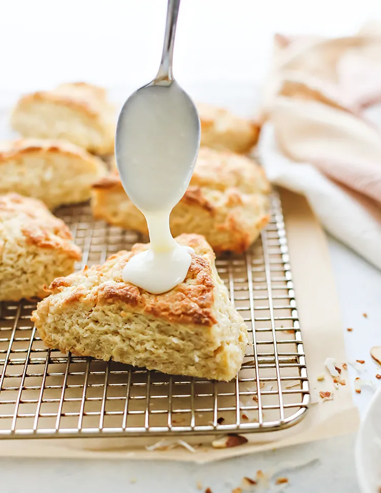 Toasted Almond and Coconut Scones