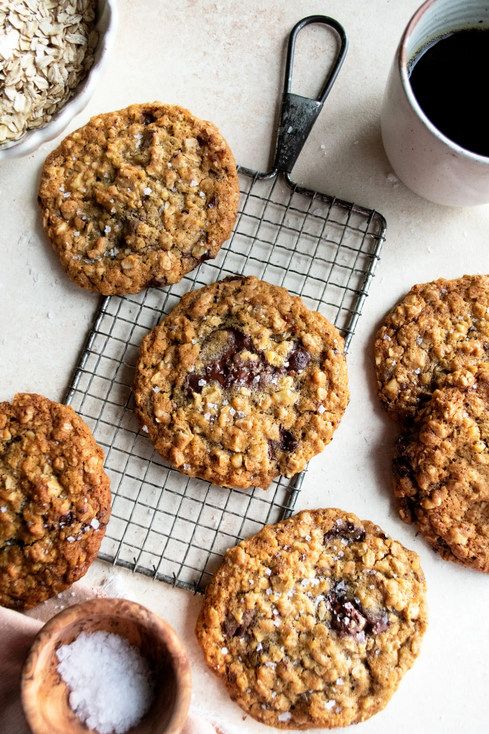 Toasted Oatmeal Brown Butter Toffee Cookies