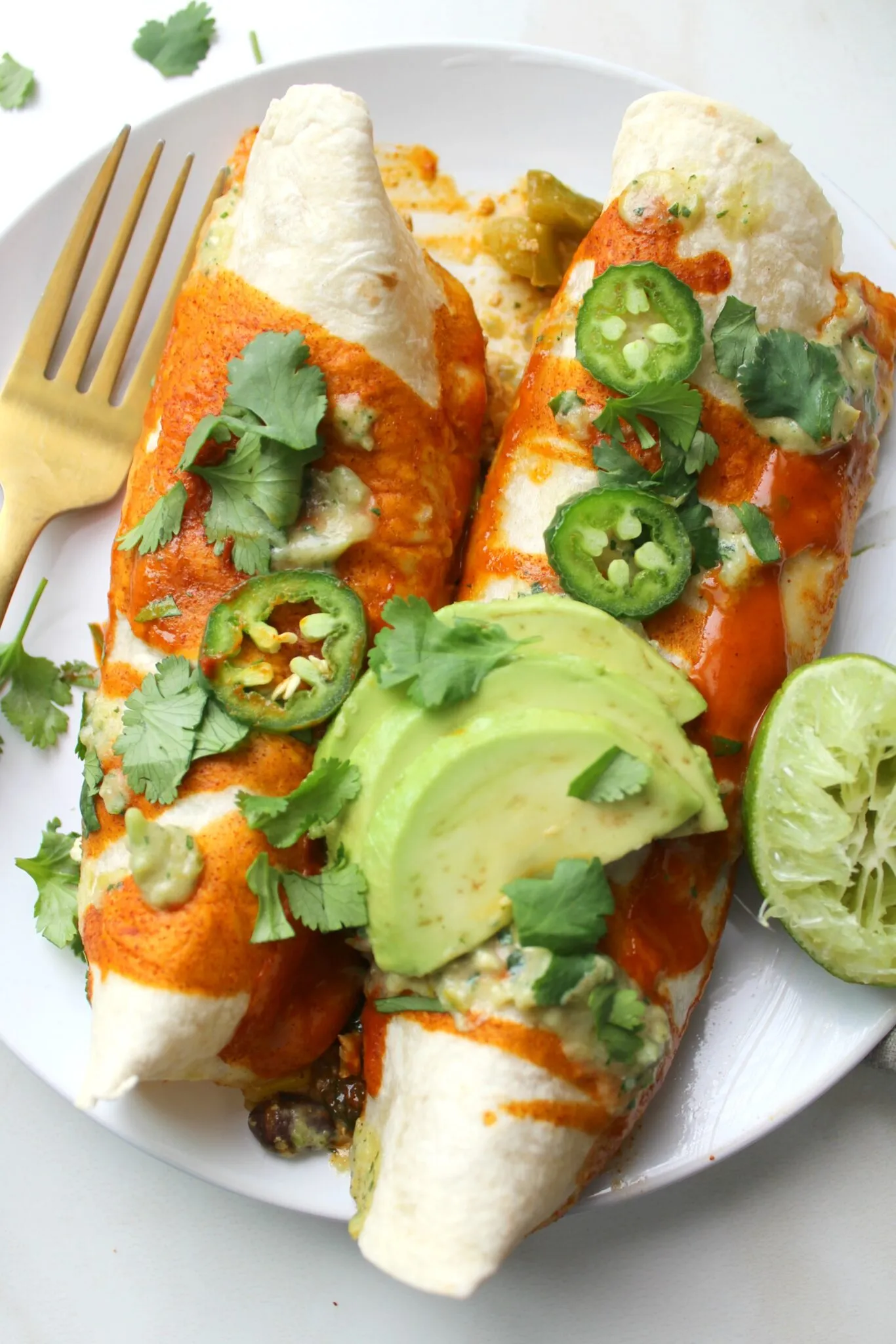 Tofu Scramble Black Bean Vegan Breakfast Enchiladas