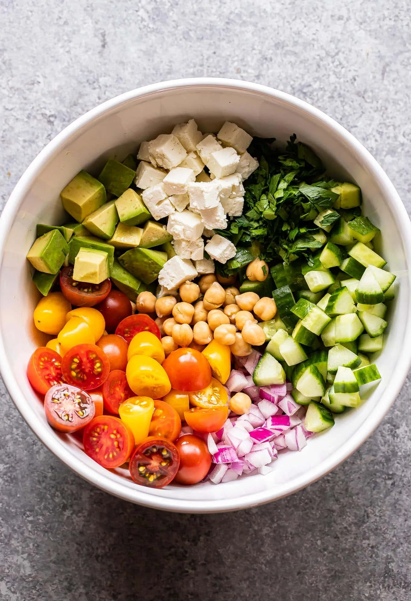 Tomato Avocado Chickpea Salad