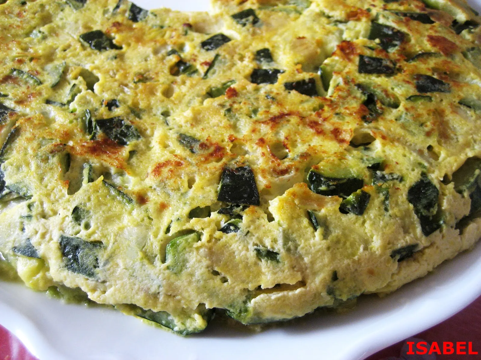 Tortilla de Calabacín y Jamón