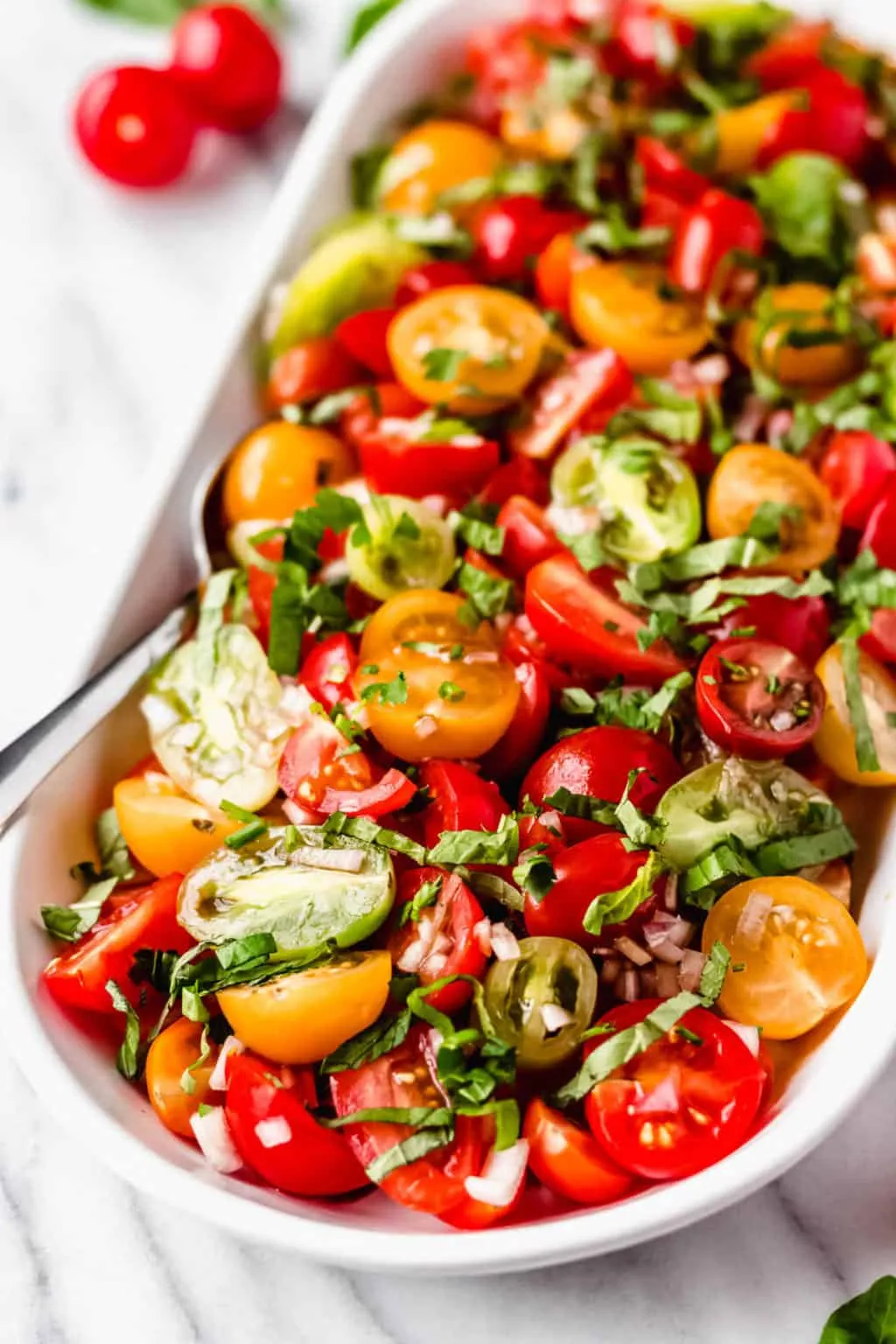 Tossed Salad with Tomato Basil Dressing