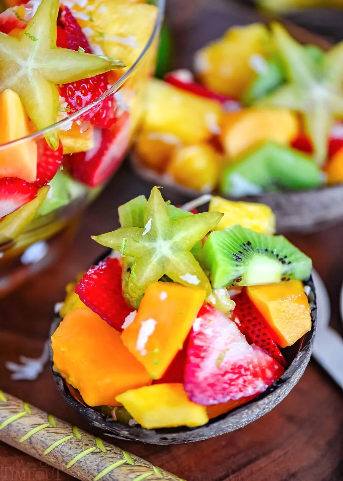 Tropical Fruit Salad with Honey Coconut Water Dressing