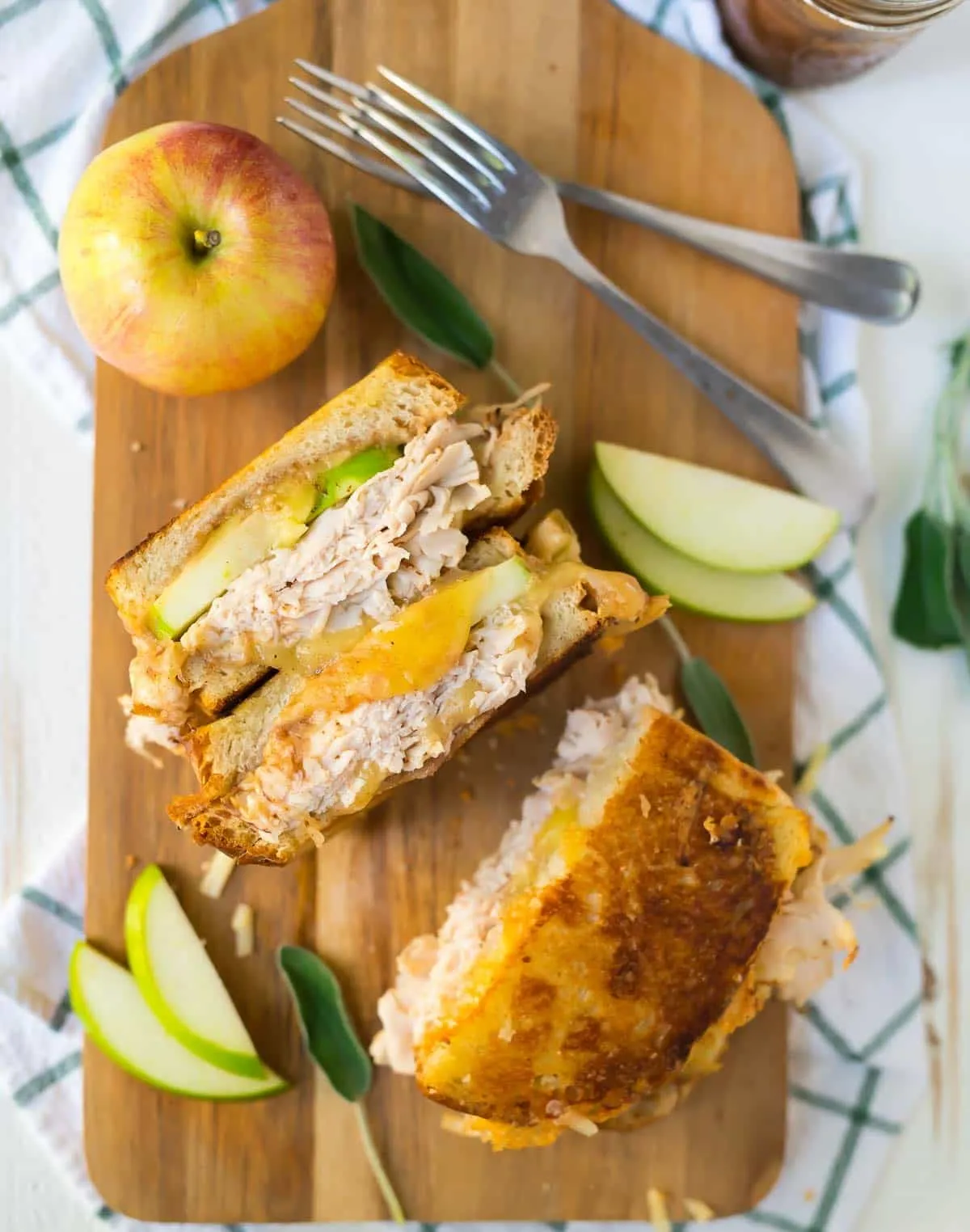 Turkey Apple Grilled Cheese