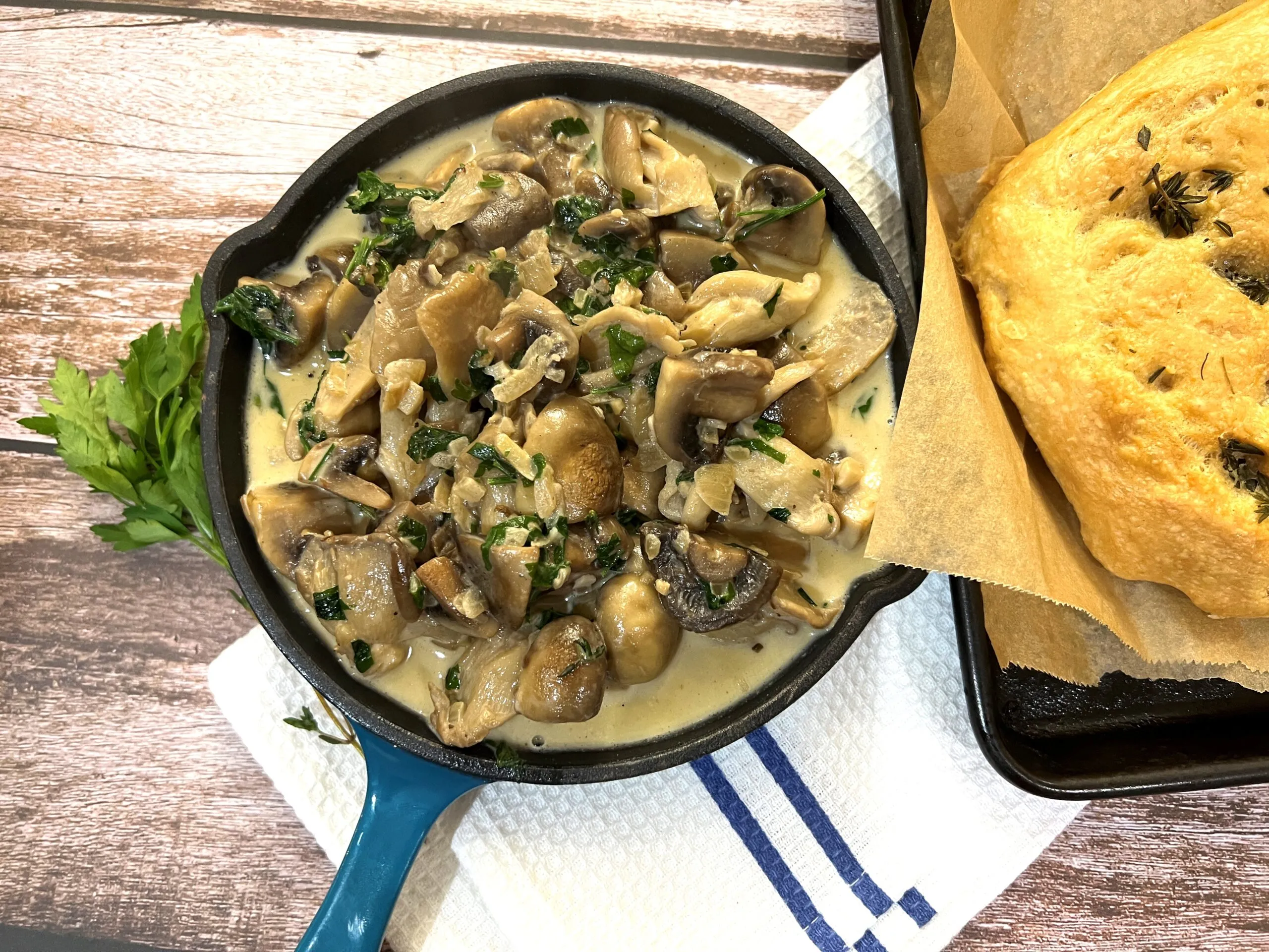 Turkey Fricassee with Mushrooms