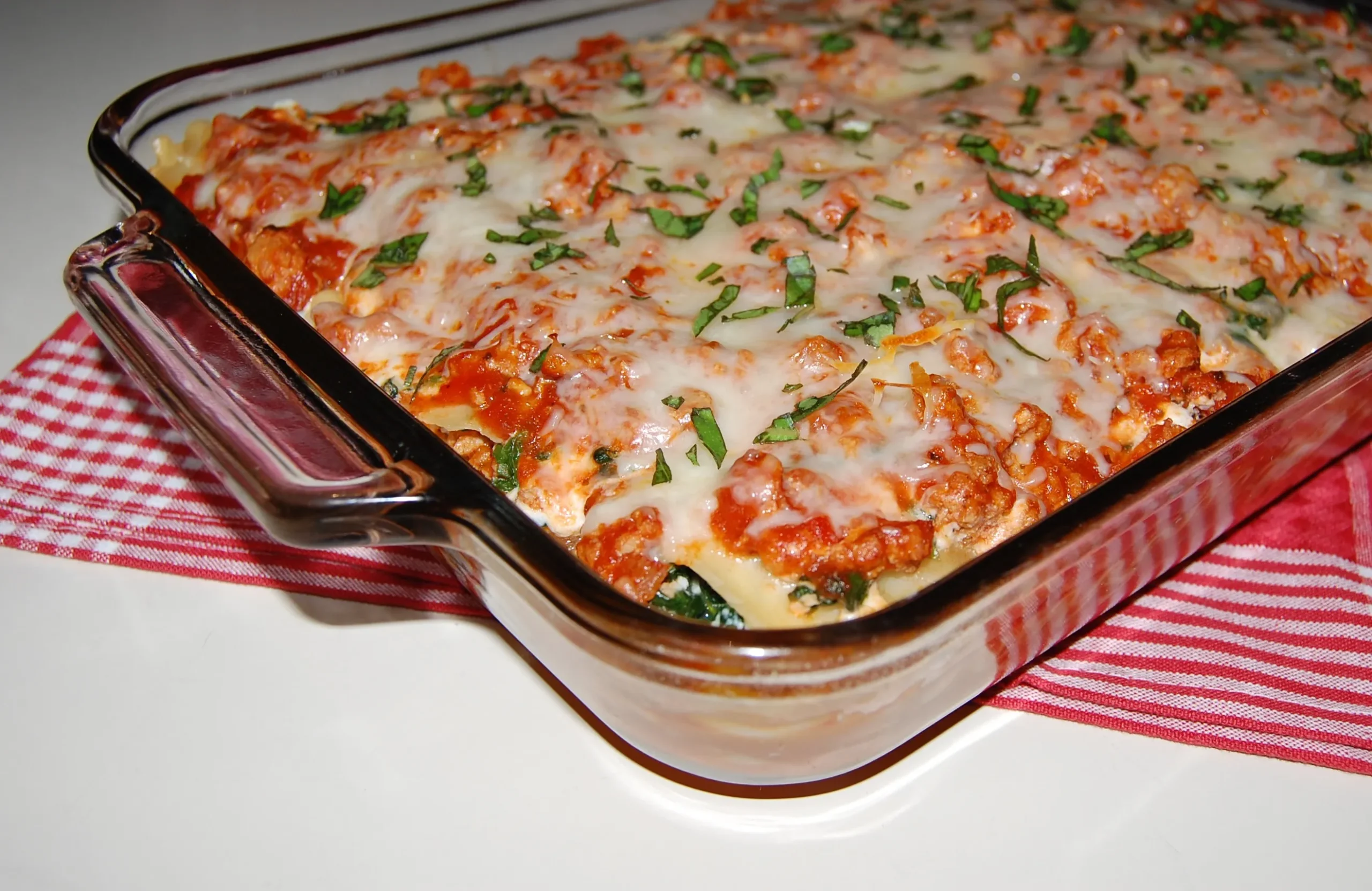 Turkey and Spinach Veggie Lasagna
