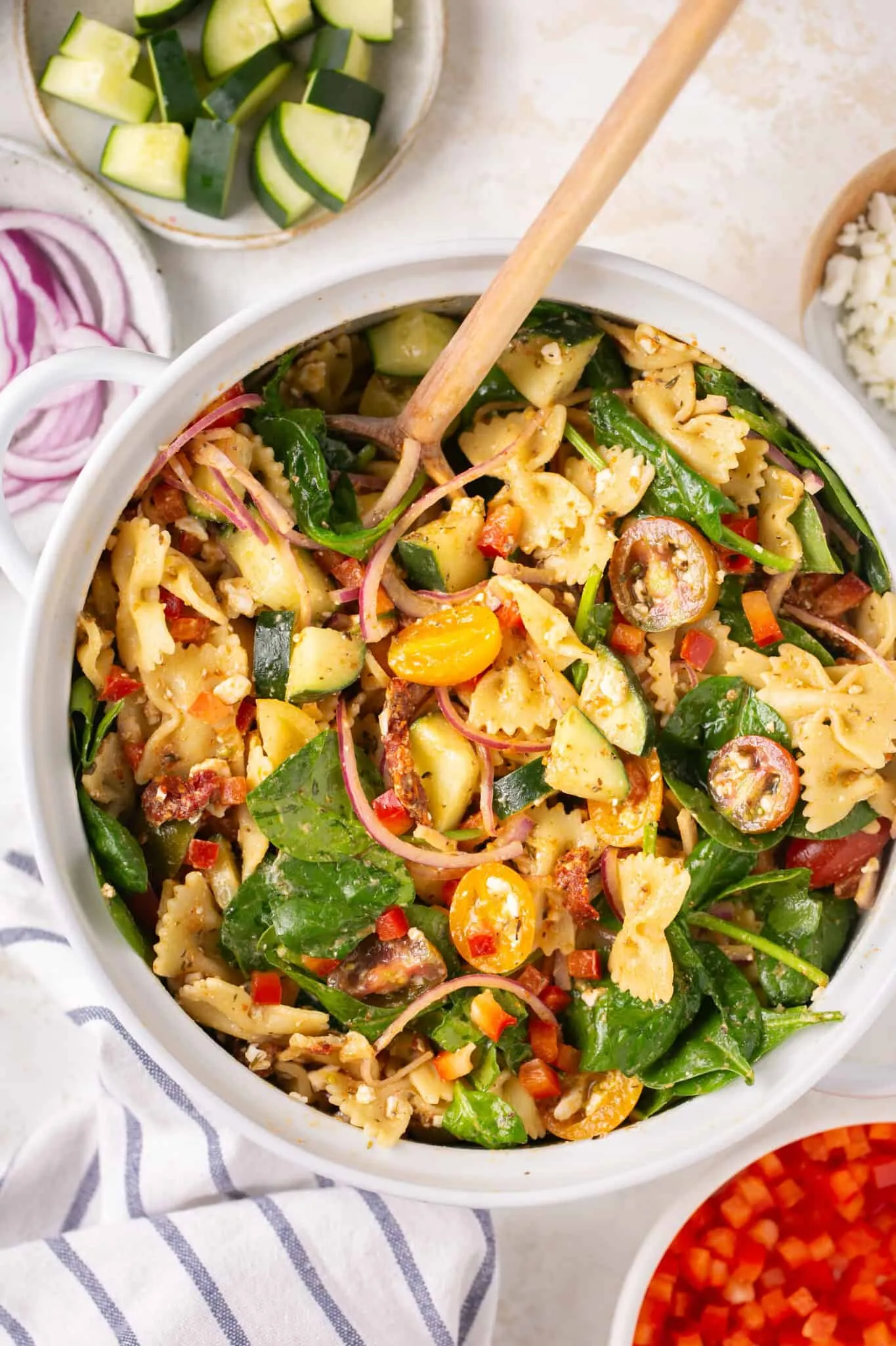 Tuscan Pasta Salad with Grilled Vegetables