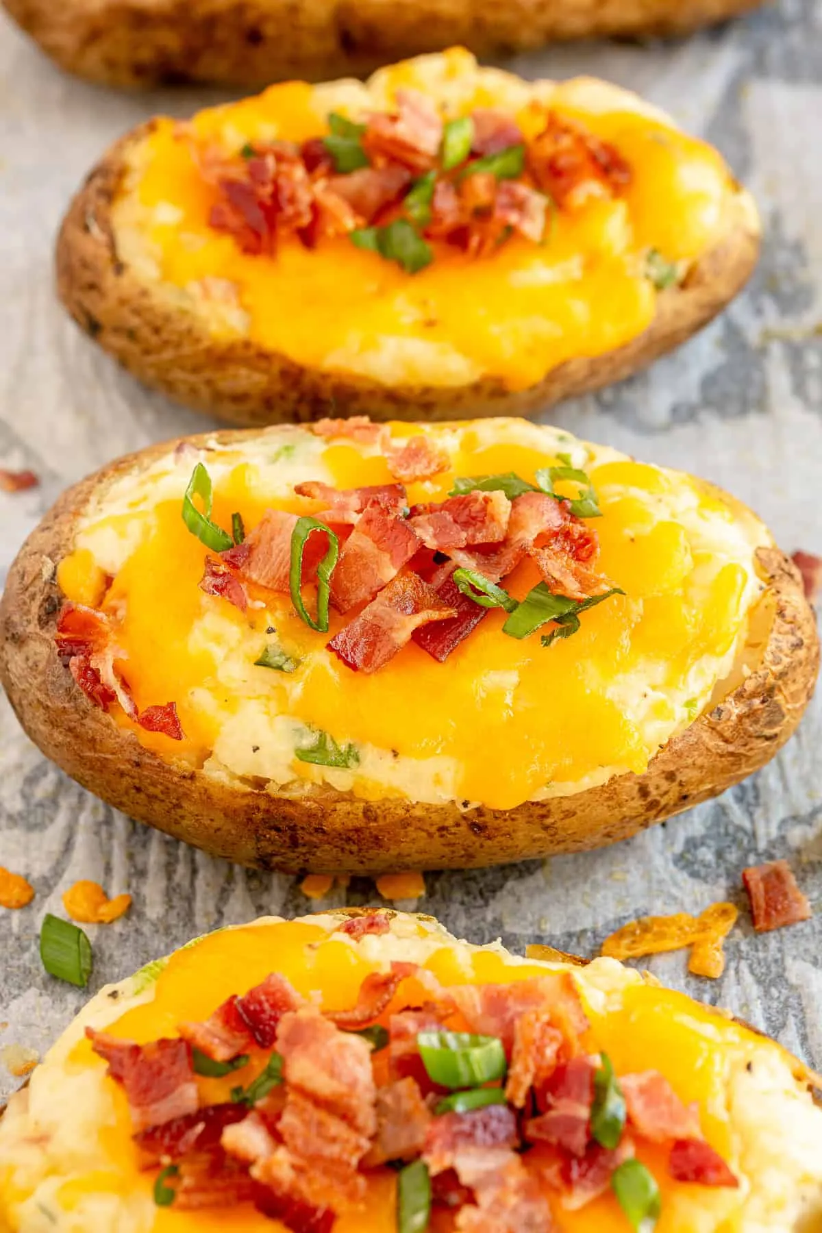 Twice Baked Bacon Cheddar Potatoes