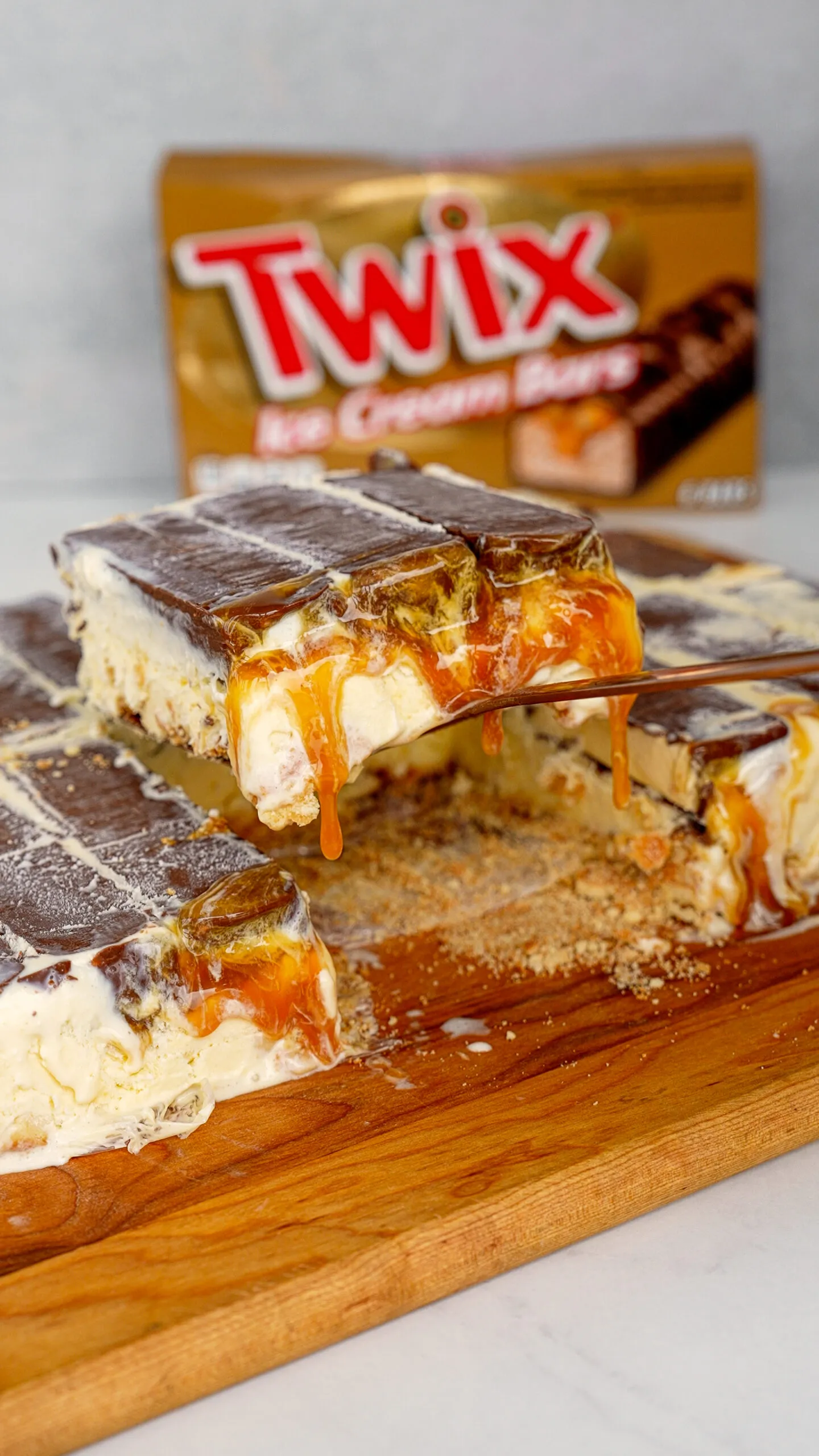 Twix Ice Cream Cake