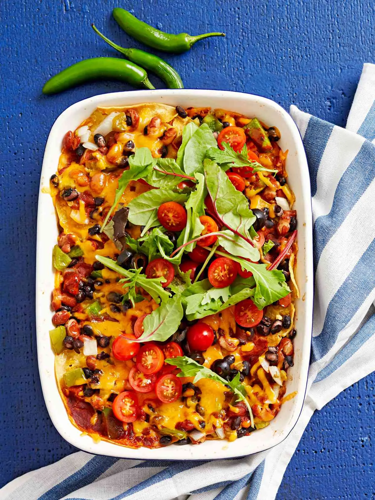 Two Bean Enchilada Casserole