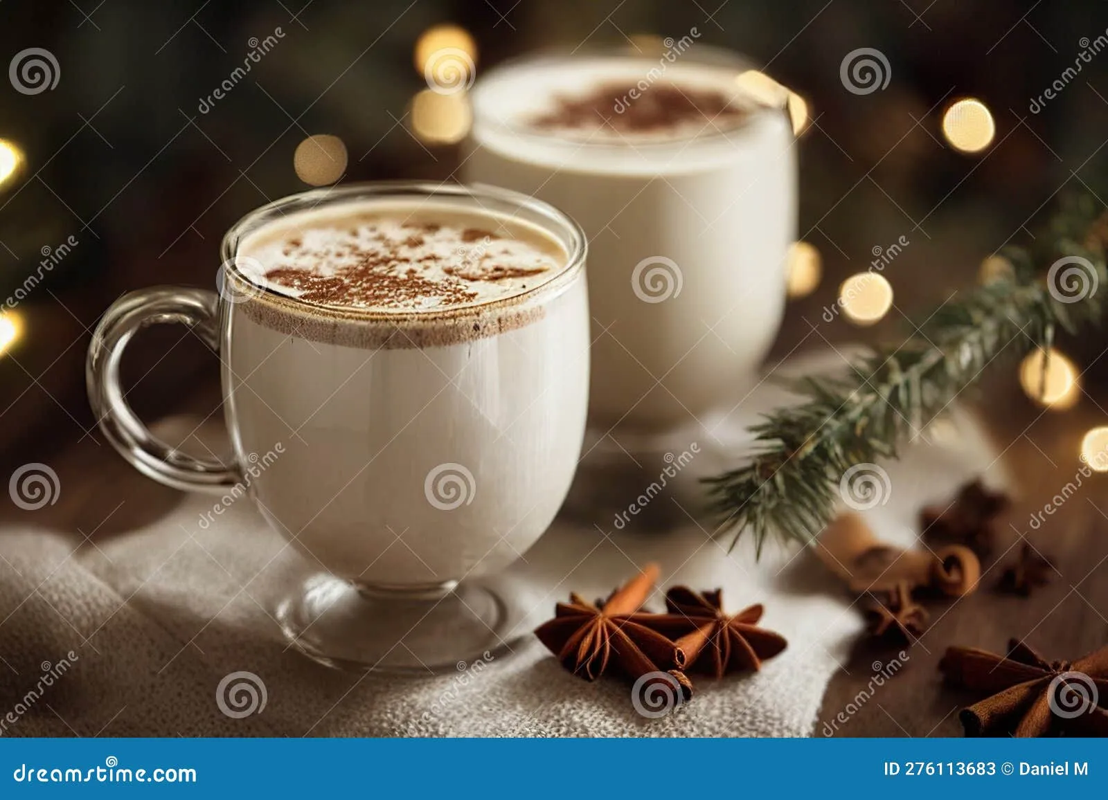 Two Mugs of Eggnog