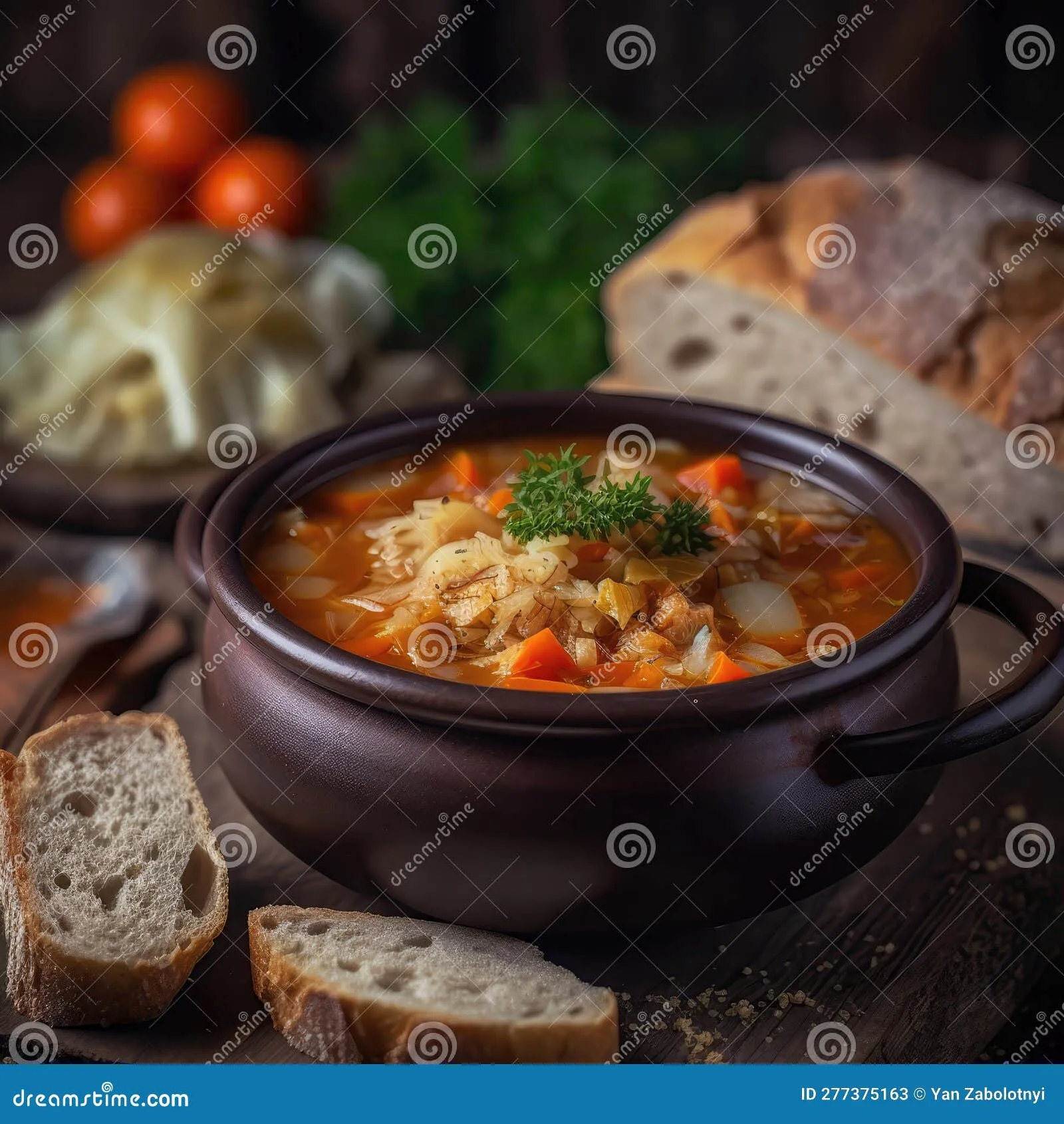Ukrainian Ish Chicken Cabbage Soup Kapusnyak
