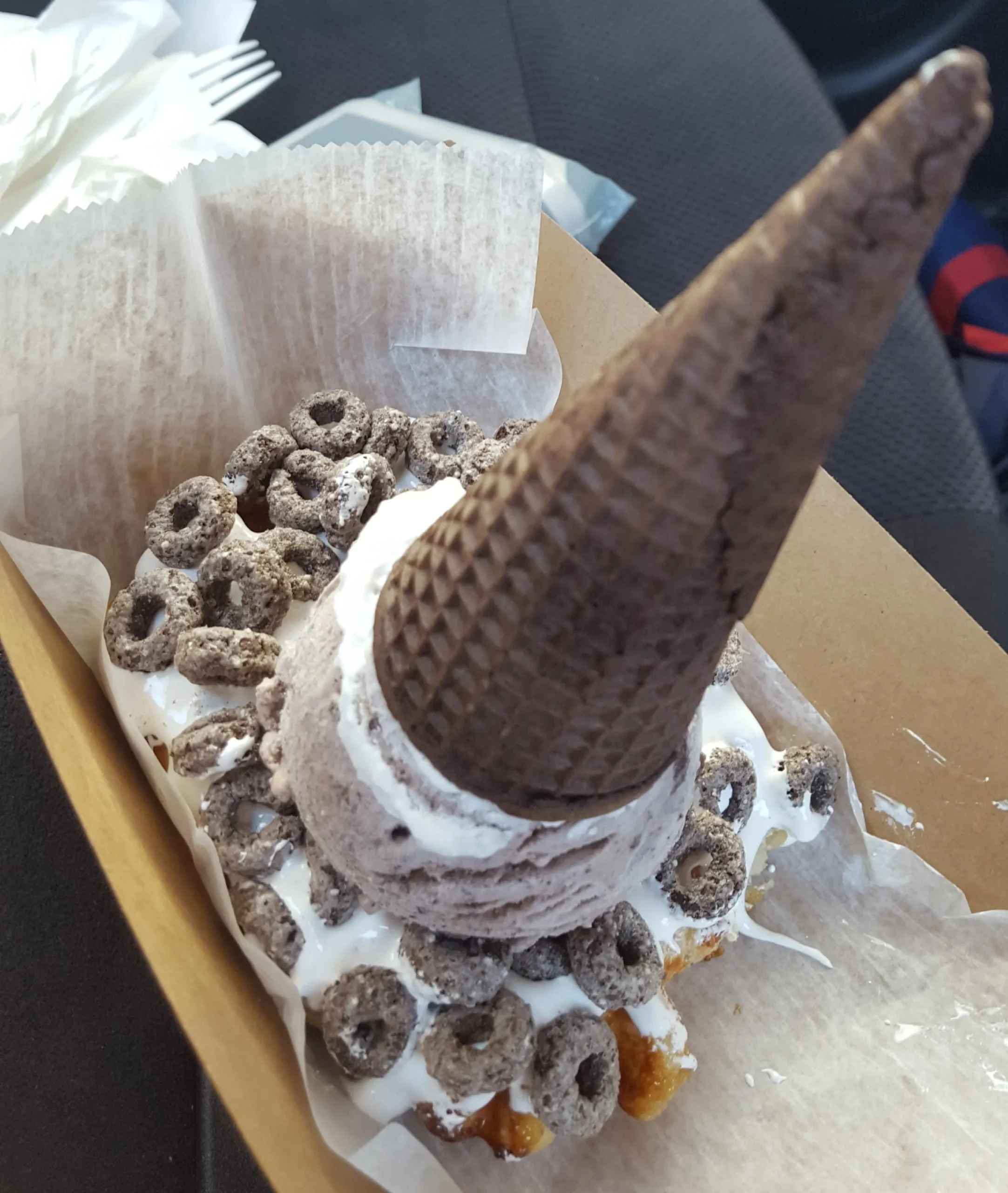 Unicorn Oreo S'mores Waffle Pops