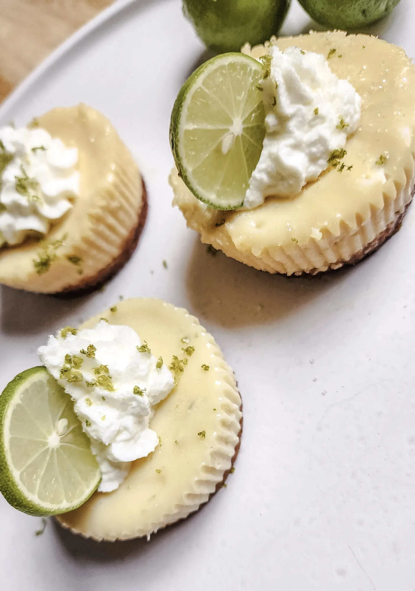 Upside Down Mini Key Lime Pies